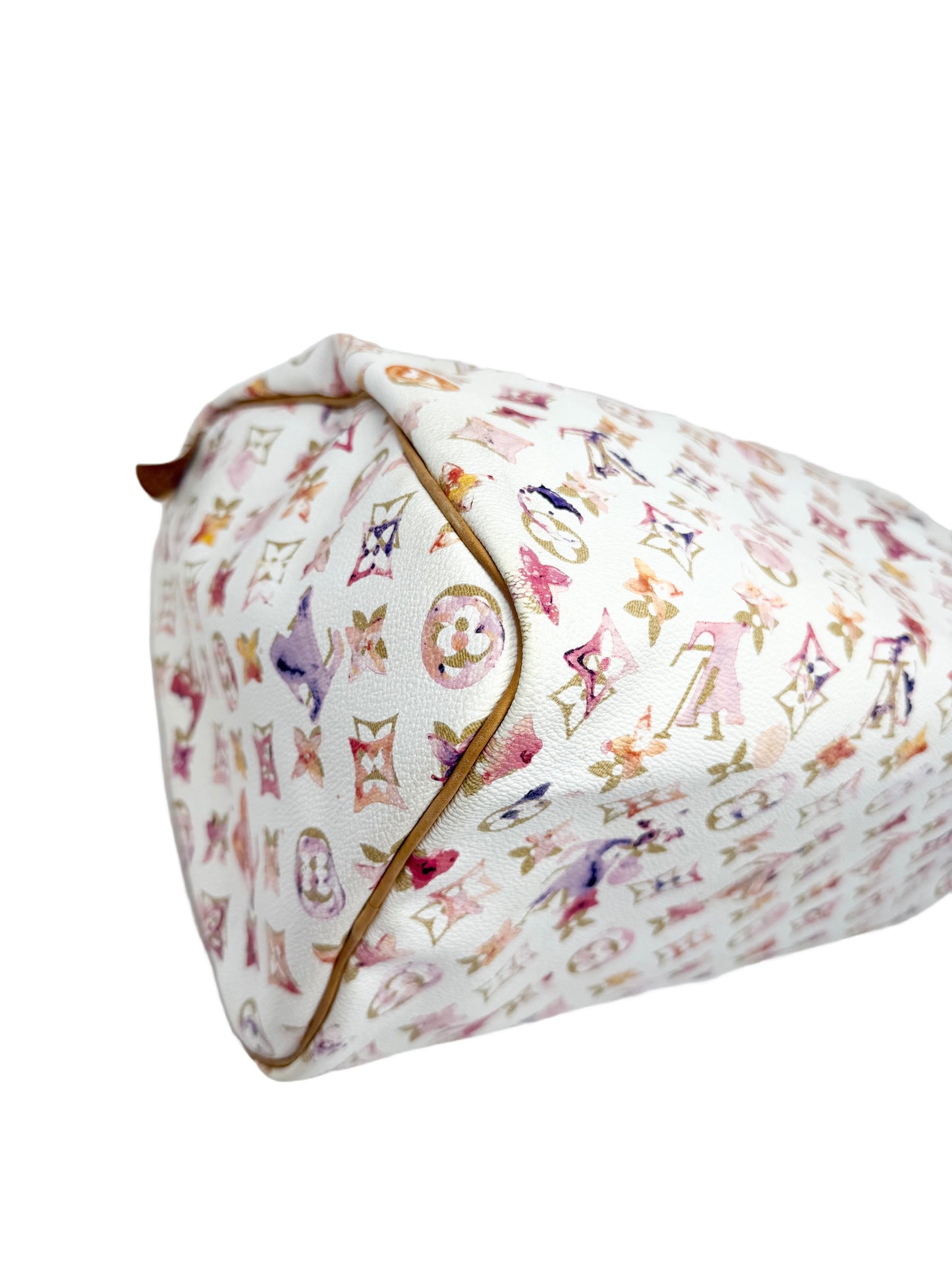 Louis Vuitton Richard Prince Watercolor Aquarelle Speedy 35 White