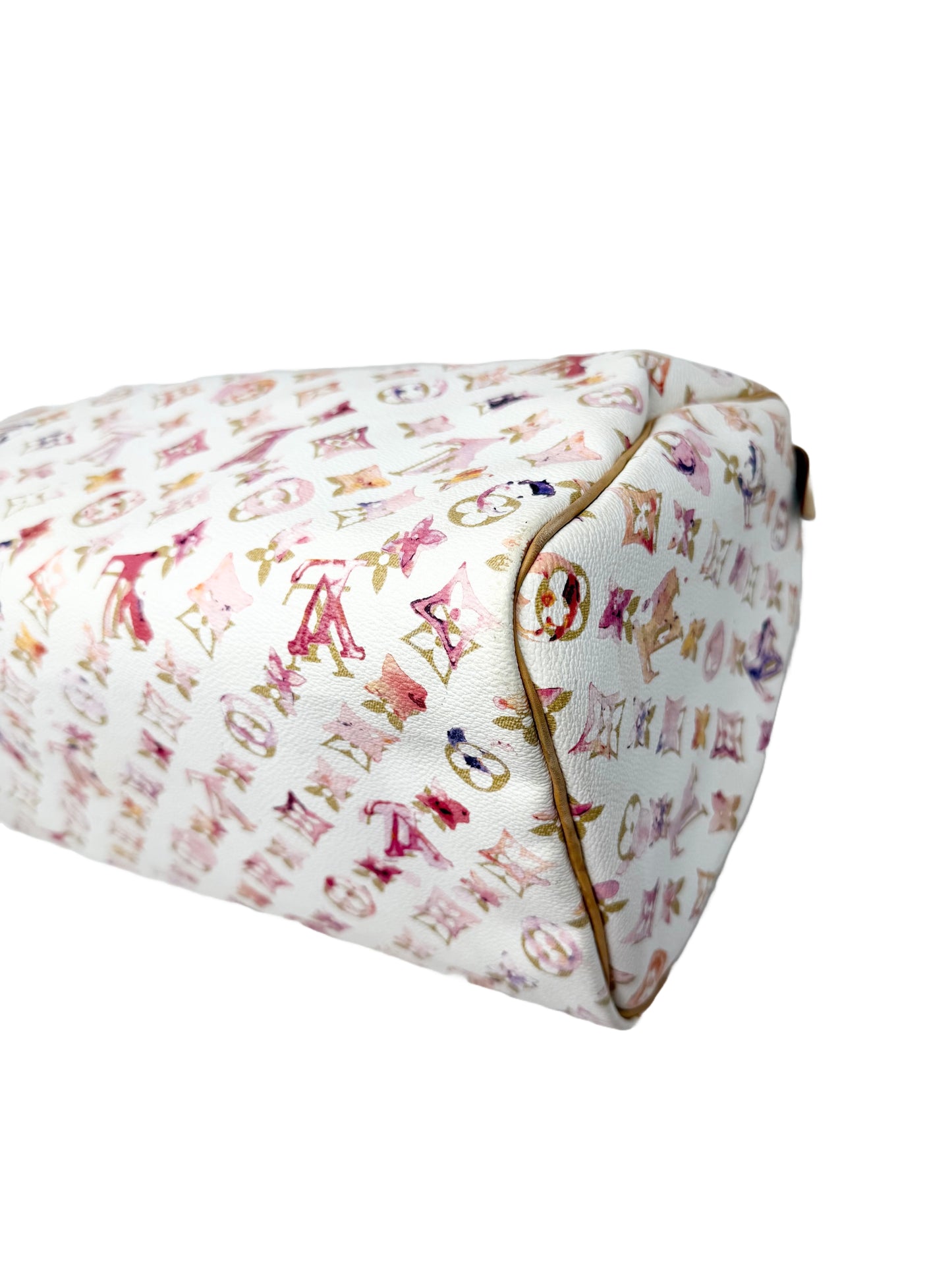 Louis Vuitton Richard Prince Watercolor Aquarelle Speedy 35 White