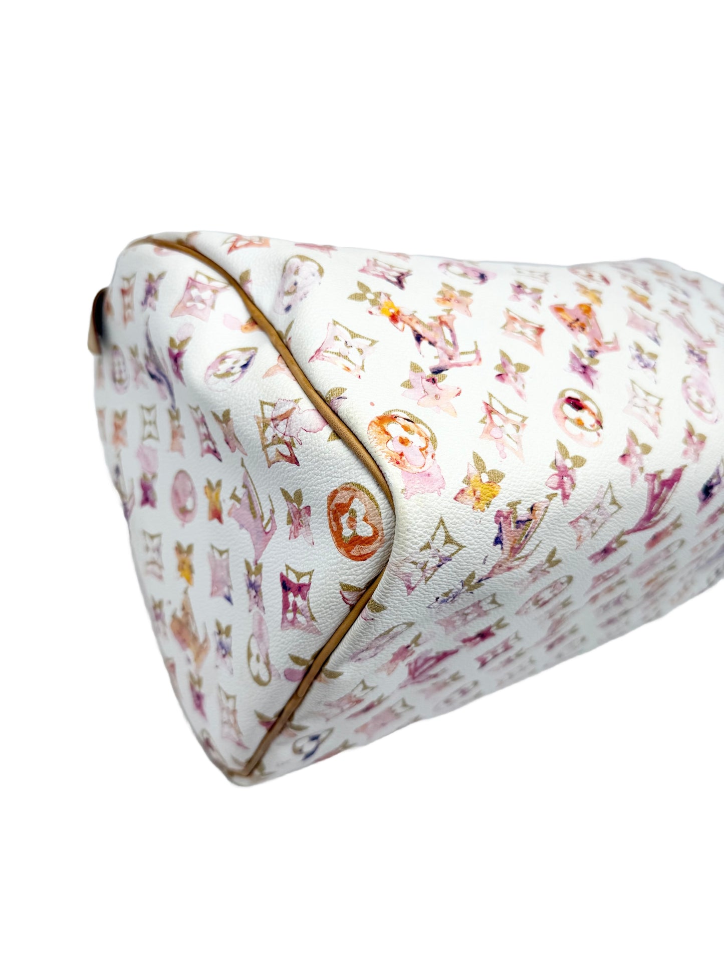 Louis Vuitton Richard Prince Watercolor Aquarelle Speedy 35 White