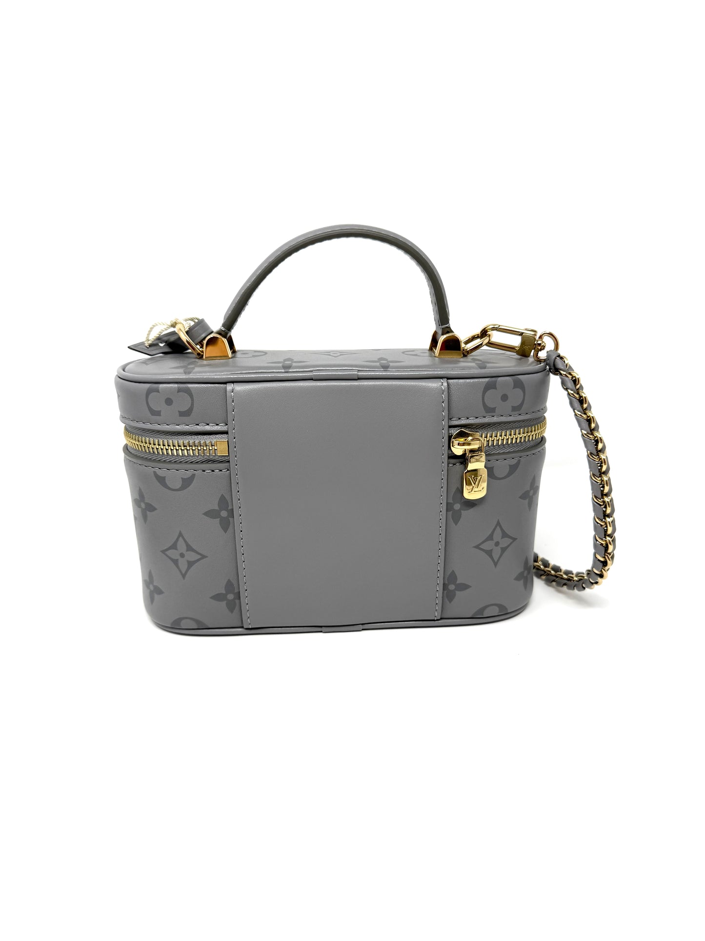 Louis Vuitton Vanity Chain Pouch Monogram Ink Trianon Gray
