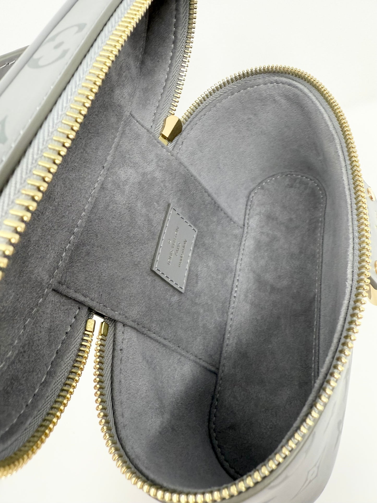 Louis Vuitton Vanity Chain Pouch Monogram Ink Trianon Gray