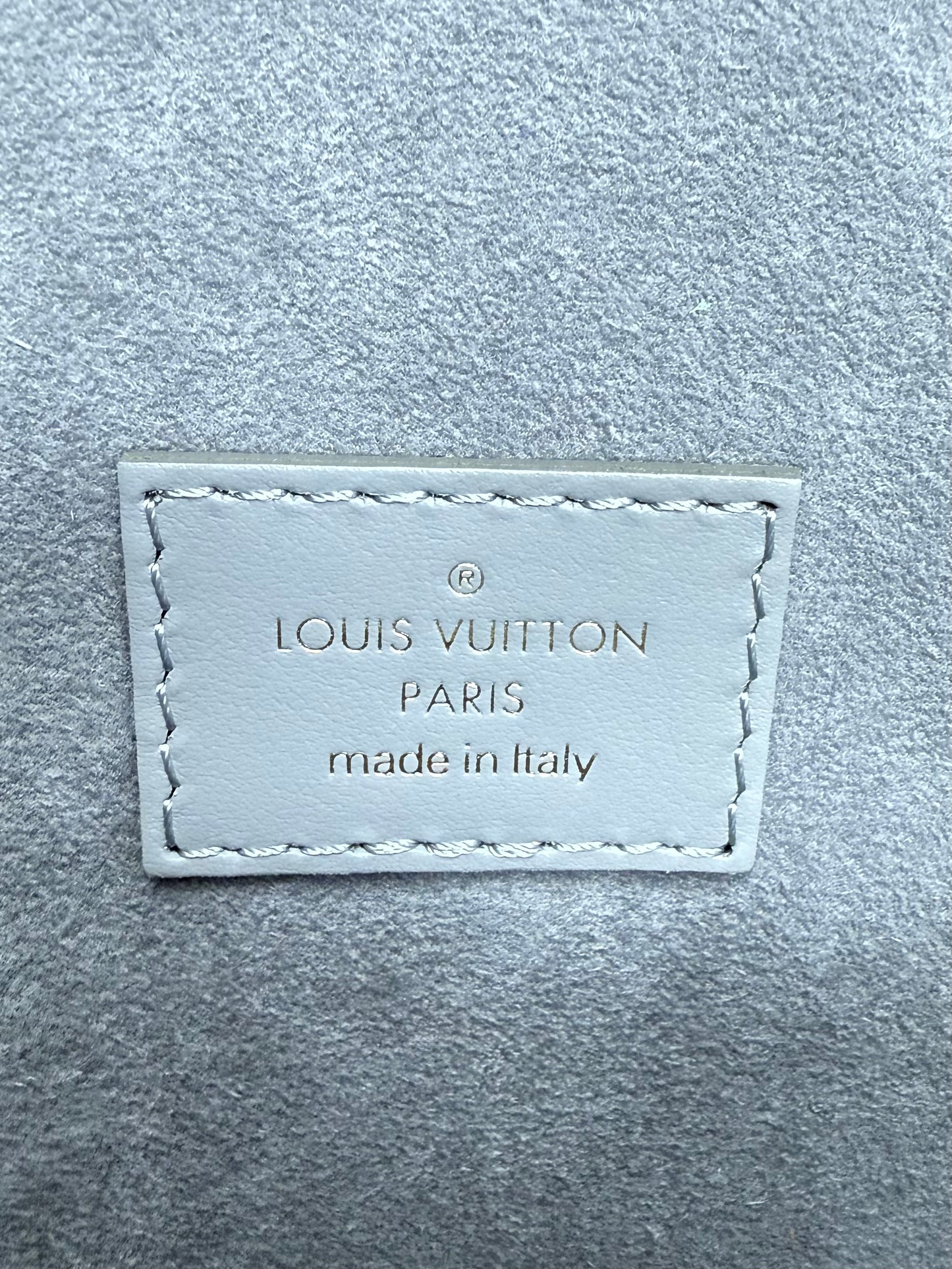 Louis Vuitton Vanity Chain Pouch Monogram Ink Trianon Gray