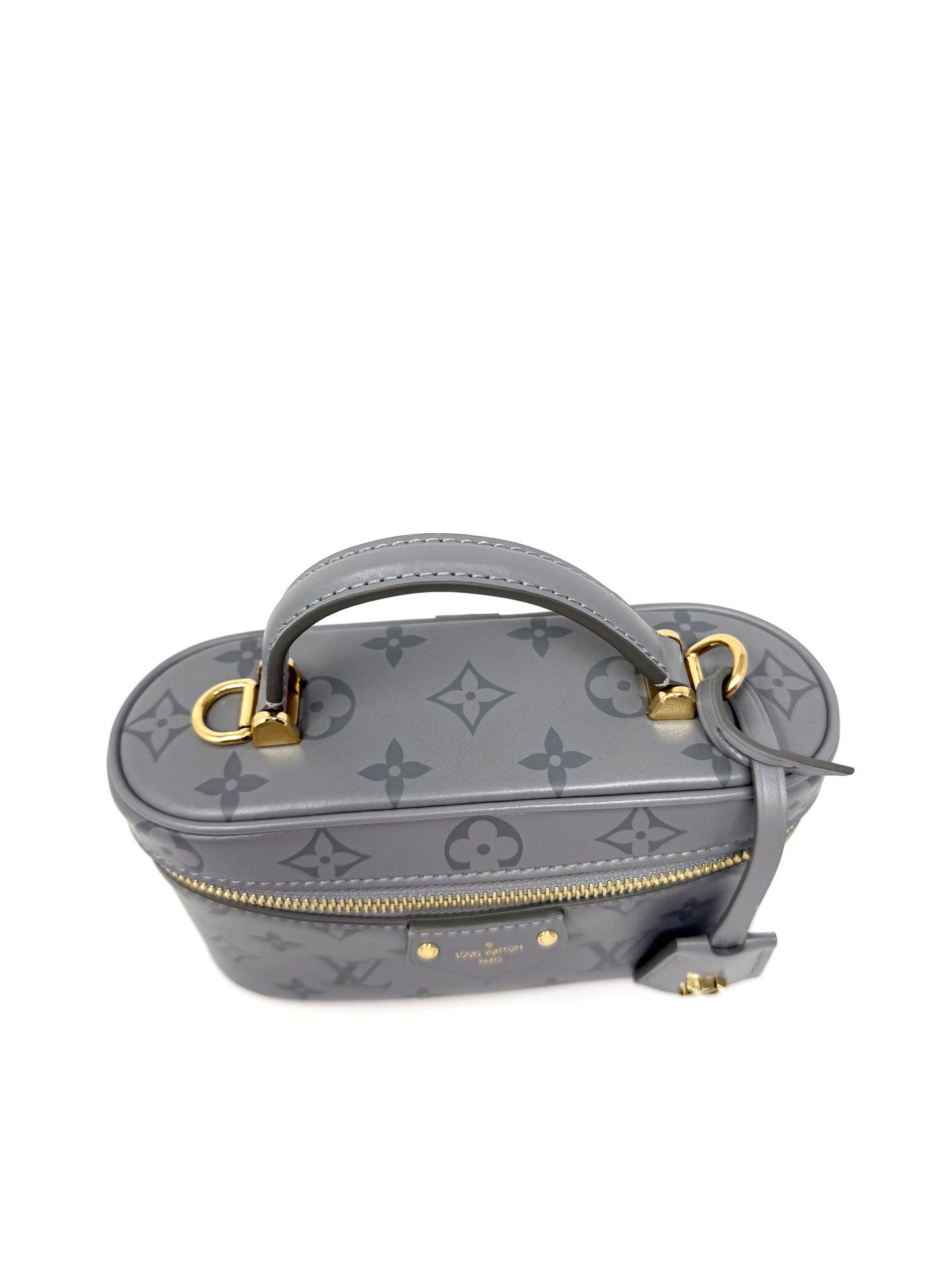 Louis Vuitton Vanity Chain Pouch Monogram Ink Trianon Gray