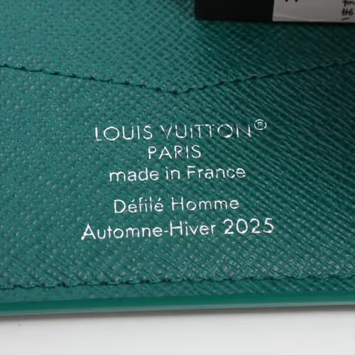 Louis Vuitton Nigo Slender Compact Wallet Green Japan Train Cherry Blossoms