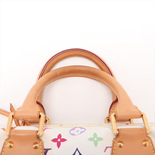 Louis Vuitton Takashi Murakami Multicolor Speedy 30 Monogram White