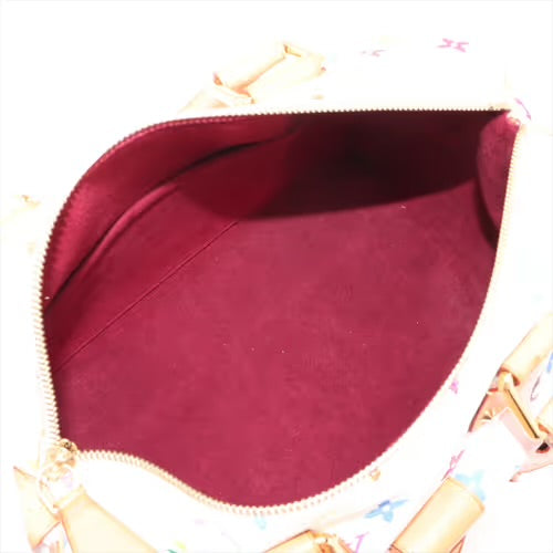 Louis Vuitton Takashi Murakami Multicolor Speedy 30 Monogram White