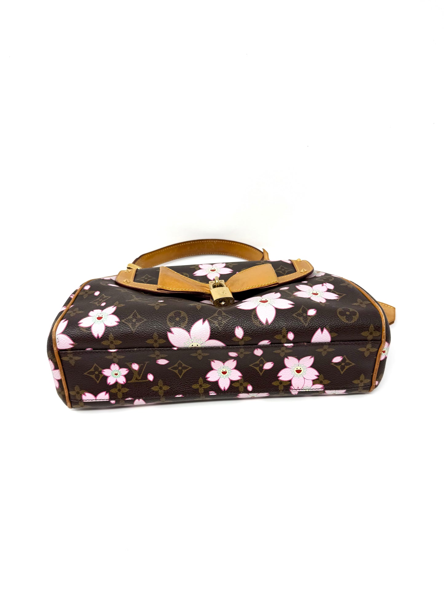 Louis Vuitton Takashi Murakami Cherry Blossom Sac Retro PM Brown Pink