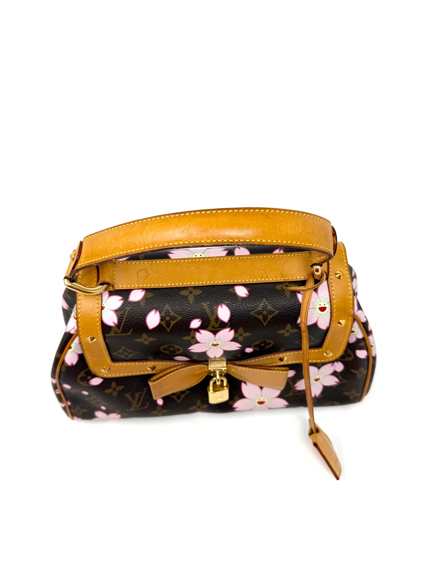 Louis Vuitton Takashi Murakami Cherry Blossom Sac Retro PM Brown Pink