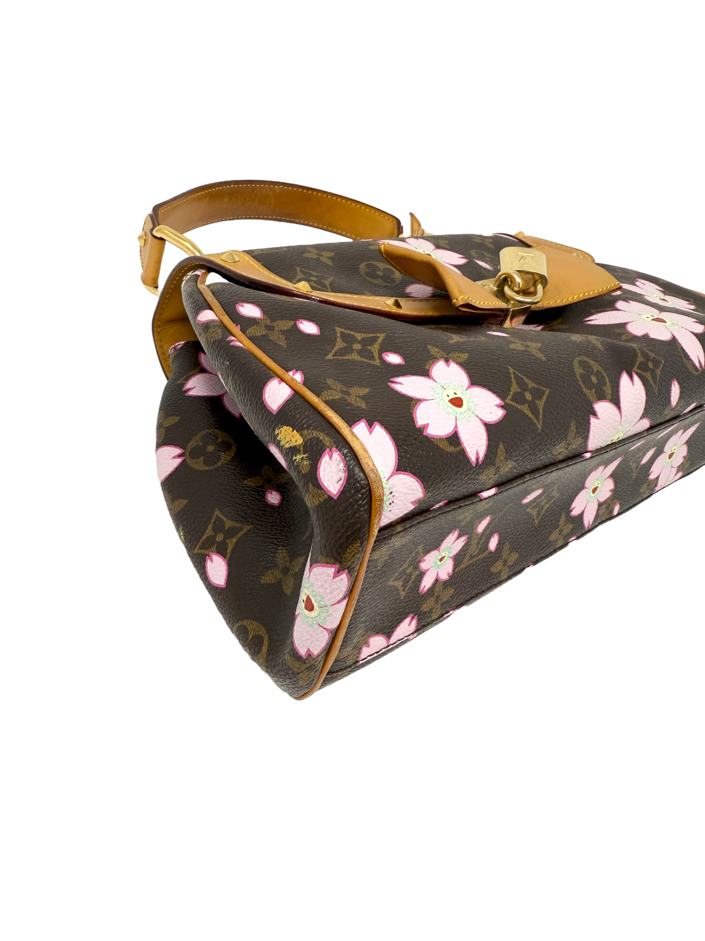Louis Vuitton Takashi Murakami Cherry Blossom Sac Retro PM Brown Pink