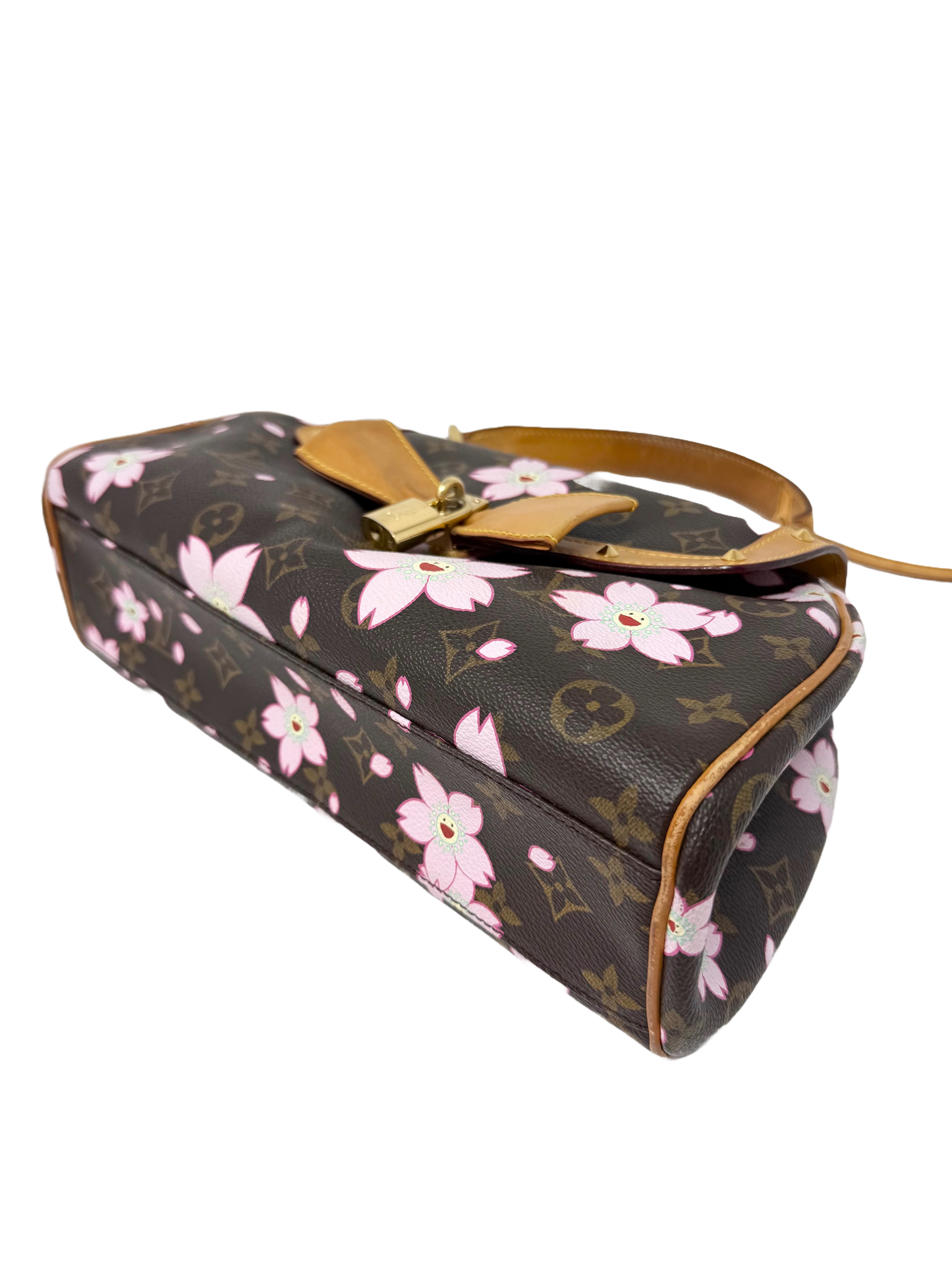 Louis Vuitton Takashi Murakami Cherry Blossom Sac Retro PM Brown Pink