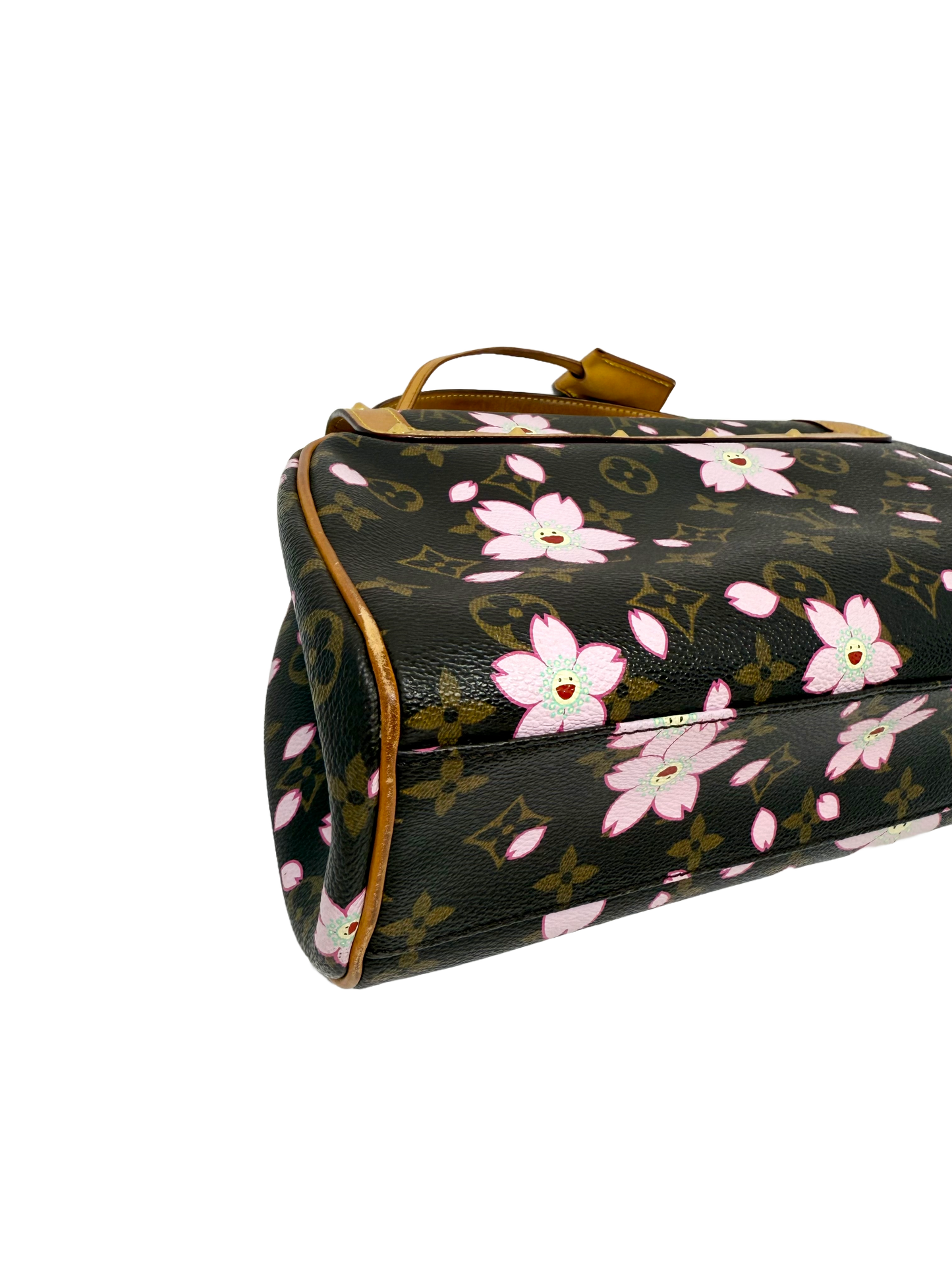 Louis Vuitton Takashi Murakami Cherry Blossom Sac Retro PM Brown Pink