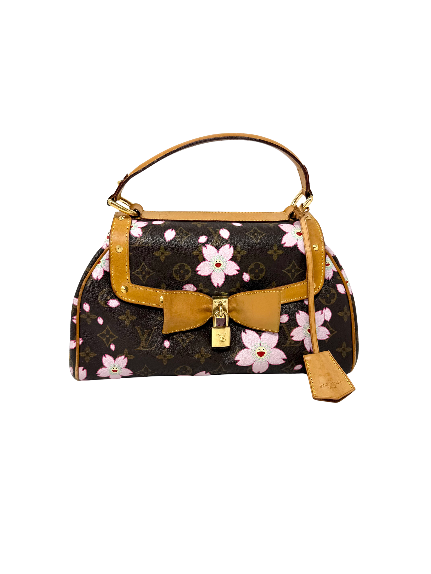 Louis Vuitton Takashi Murakami Cherry Blossom Sac Retro PM Brown Pink