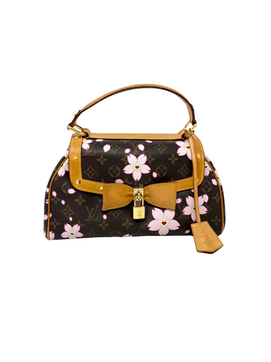 Louis Vuitton Takashi Murakami Cherry Blossom Sac Retro PM Brown Pink