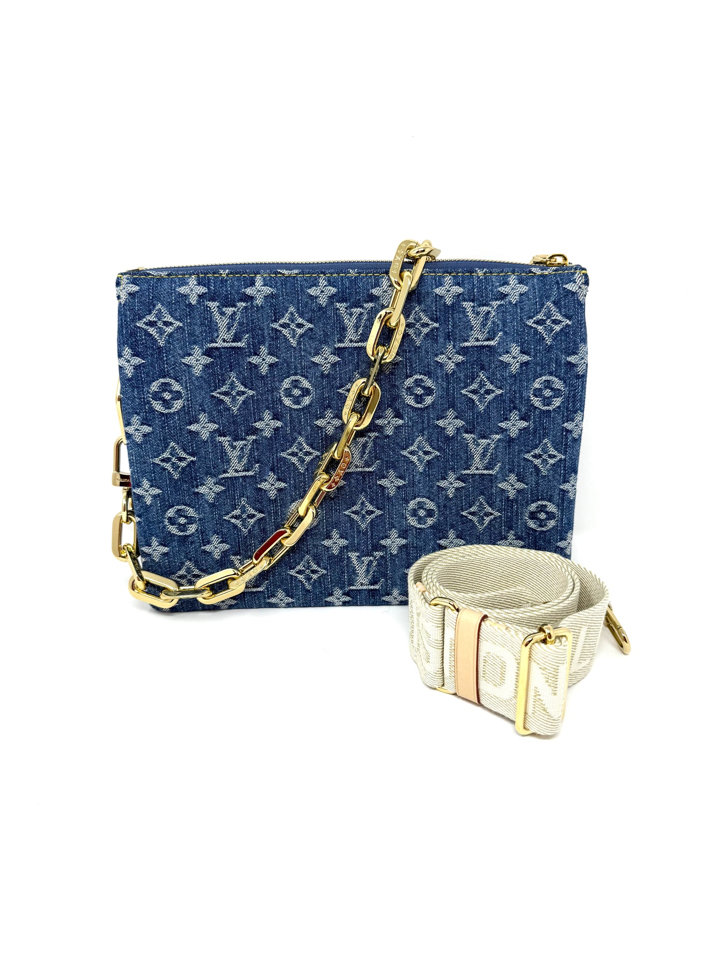 Louis Vuitton Coussin PM Monogram Denim Remix