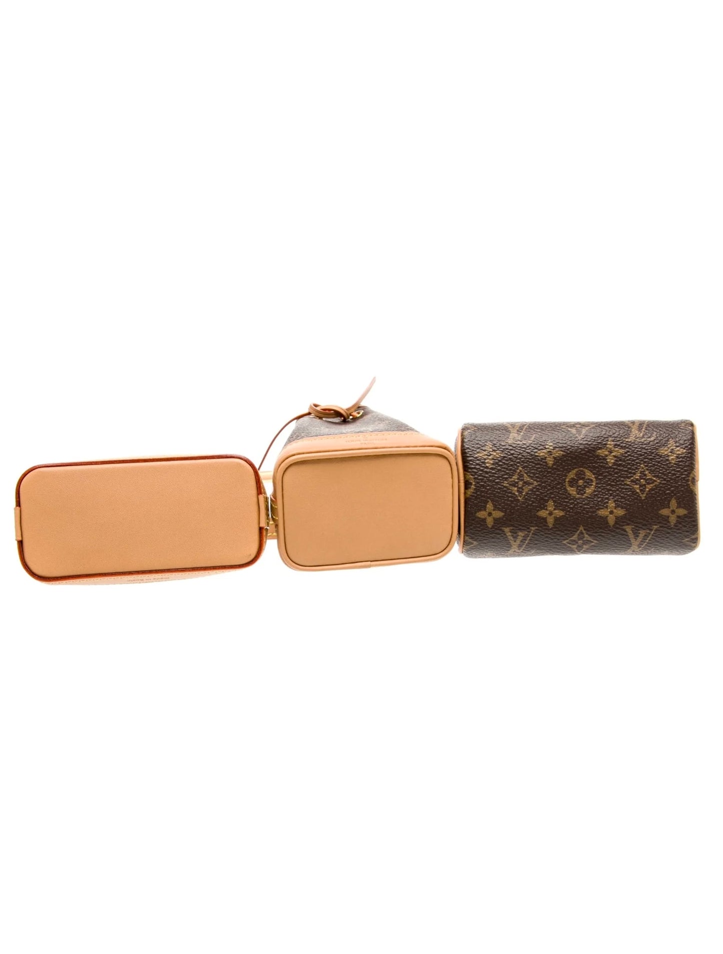 Louis Vuitton Trio Mini Incones Alma Speedy Noe Crossbody Runway