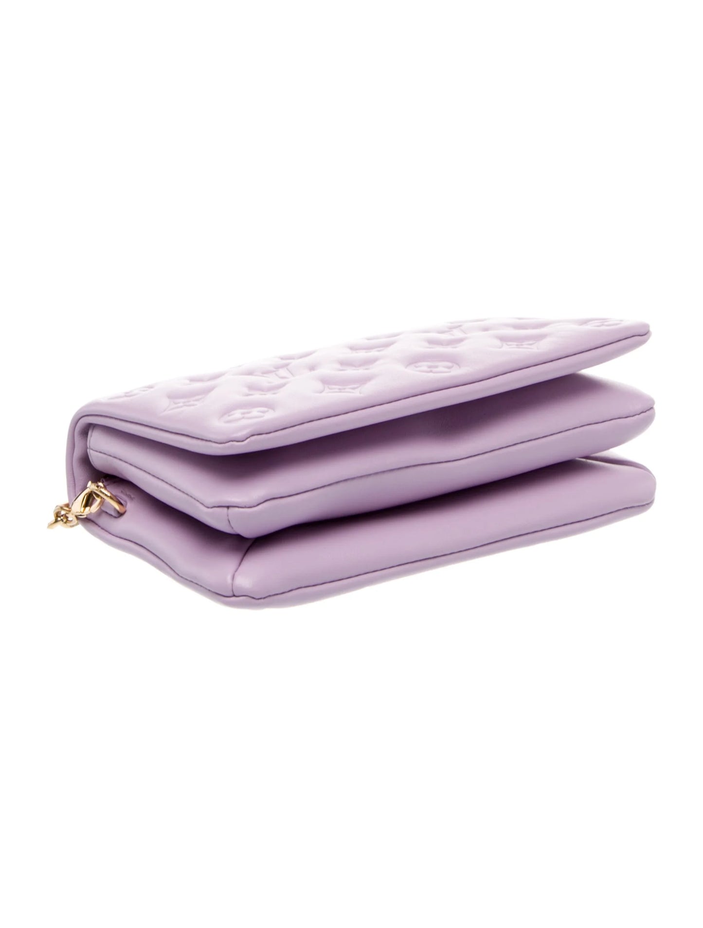 Louis Vuitton Pochette Coussin Embossed Lilac Lavender Purple