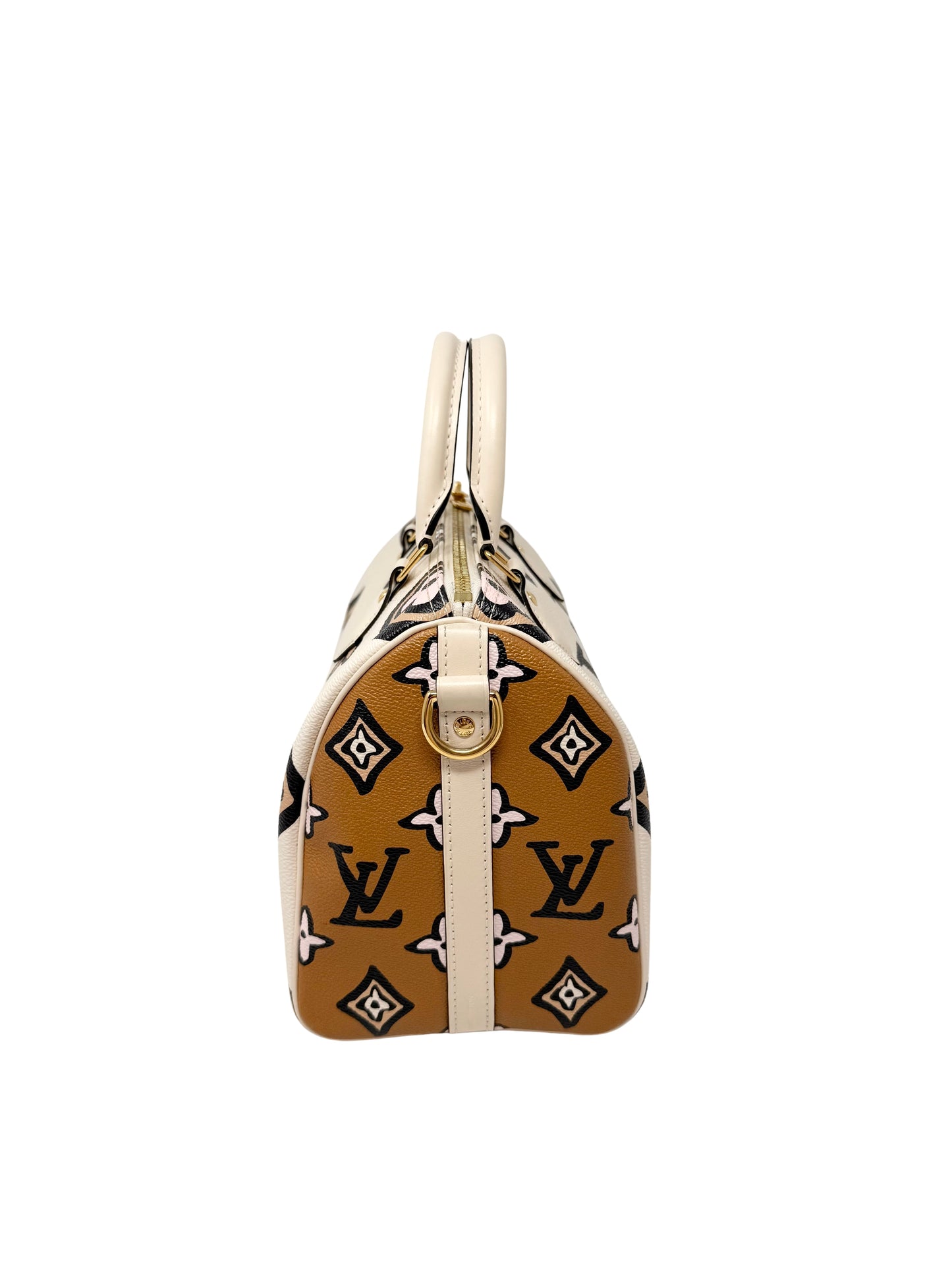 Louis Vuitton Wild at Heart Speedy Bandouliere 25 Monogram Giant Caramel Cream