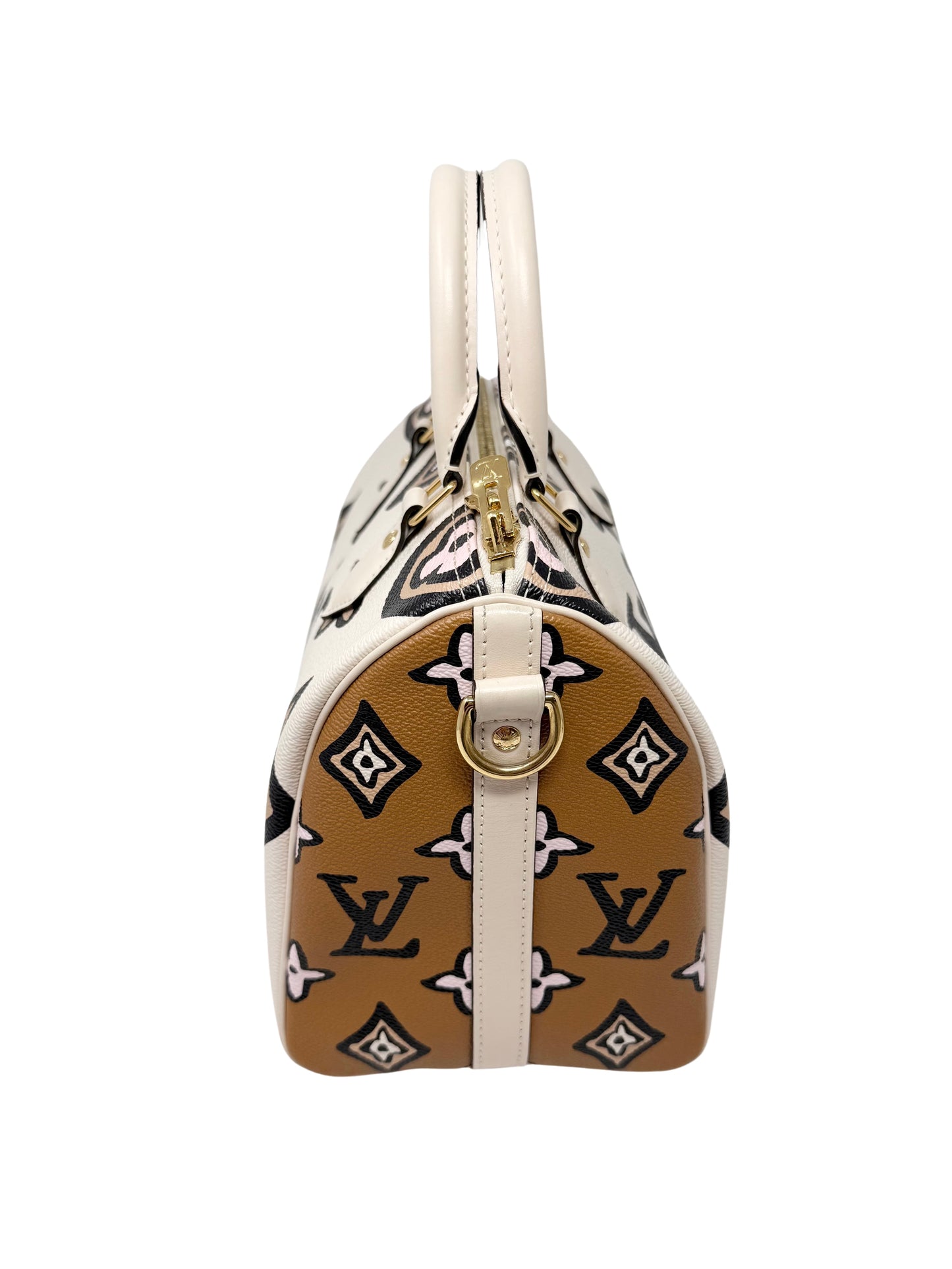 Louis Vuitton Wild at Heart Speedy Bandouliere 25 Monogram Giant Caramel Cream