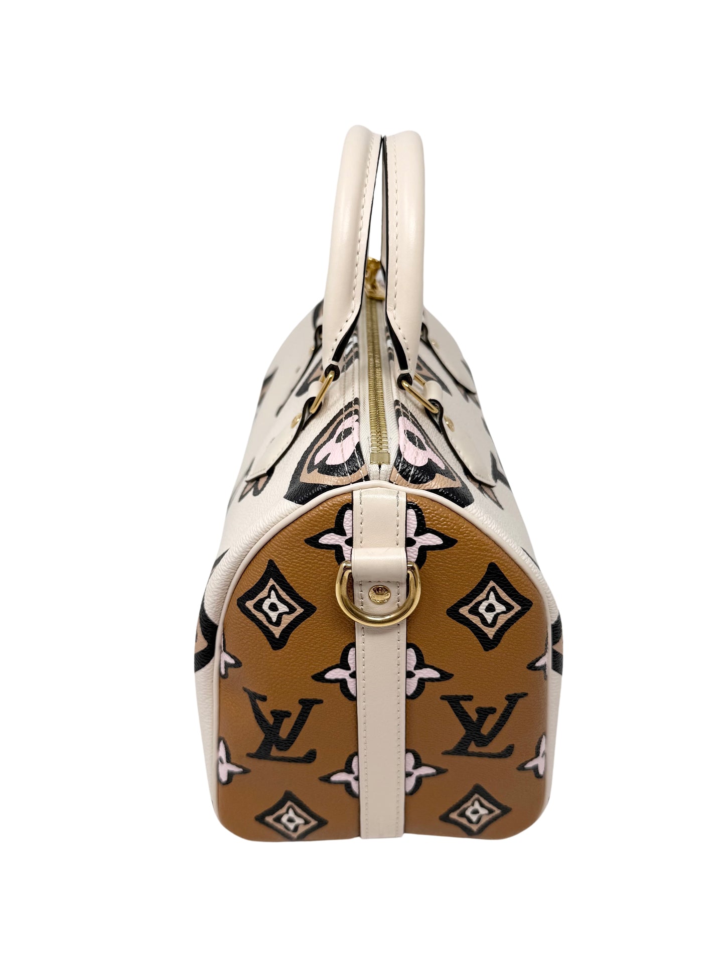 Louis Vuitton Wild at Heart Speedy Bandouliere 25 Monogram Giant Caramel Cream