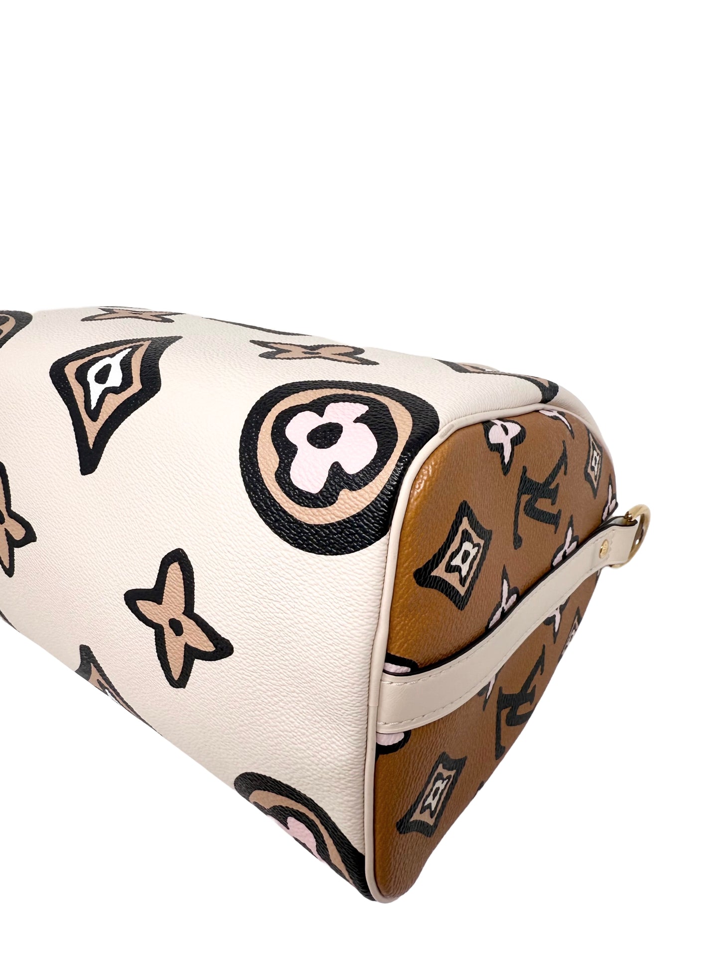 Louis Vuitton Wild at Heart Speedy Bandouliere 25 Monogram Giant Caramel Cream