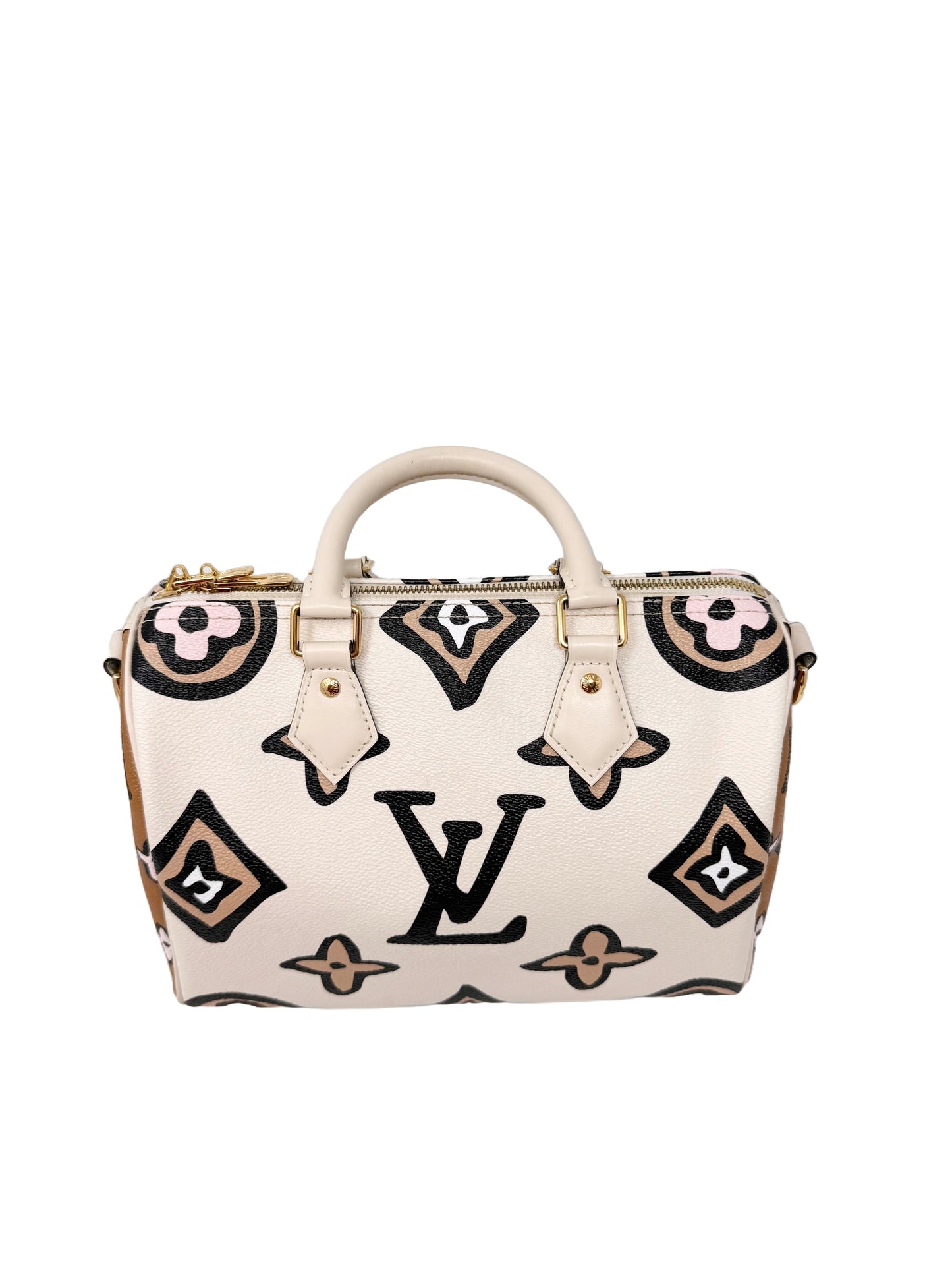 Louis Vuitton Wild at Heart Speedy Bandouliere 25 Monogram Giant Caramel Cream