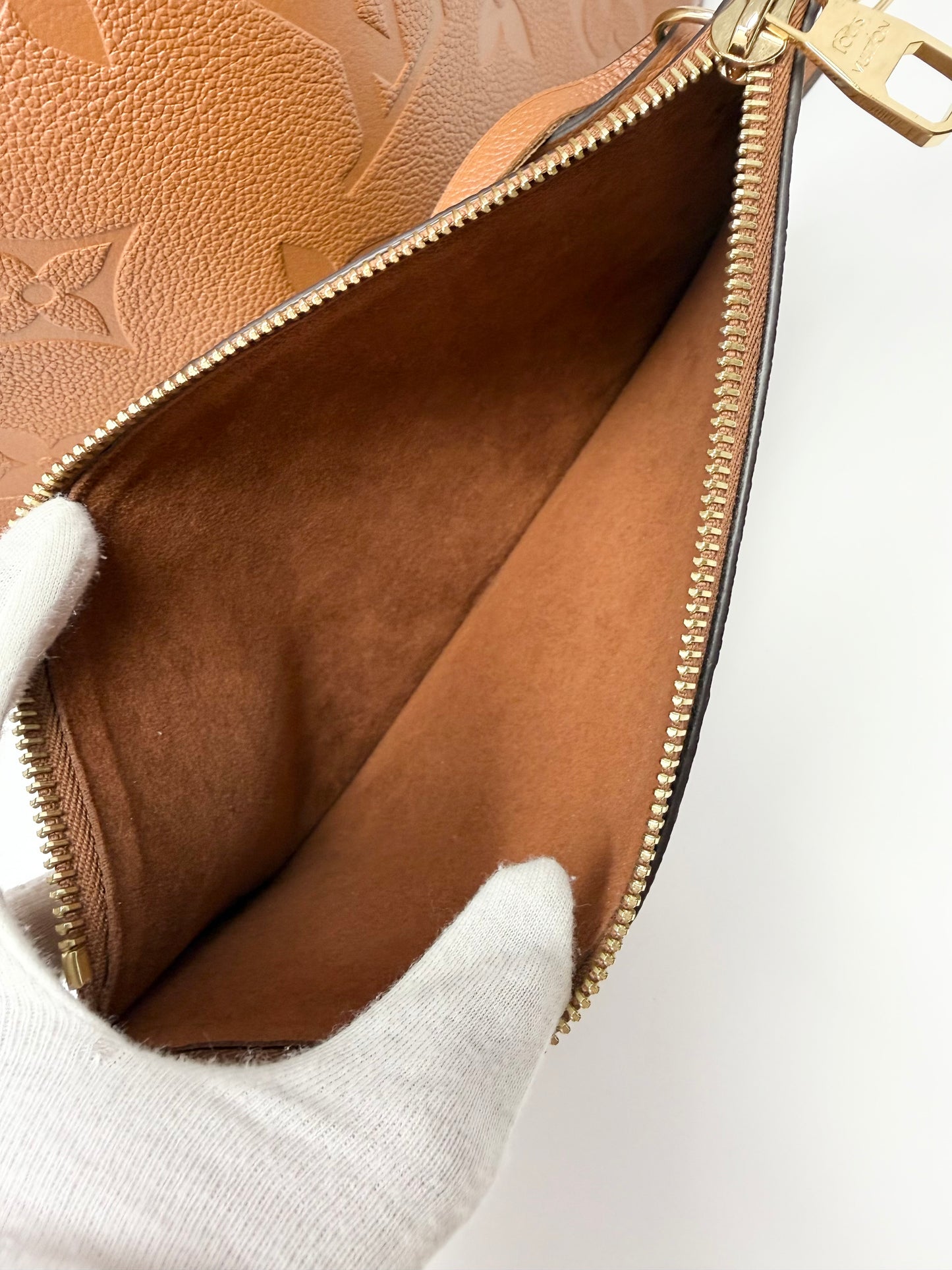 Louis Vuitton Empreinte Giant Neverfull MM Cognac Brown