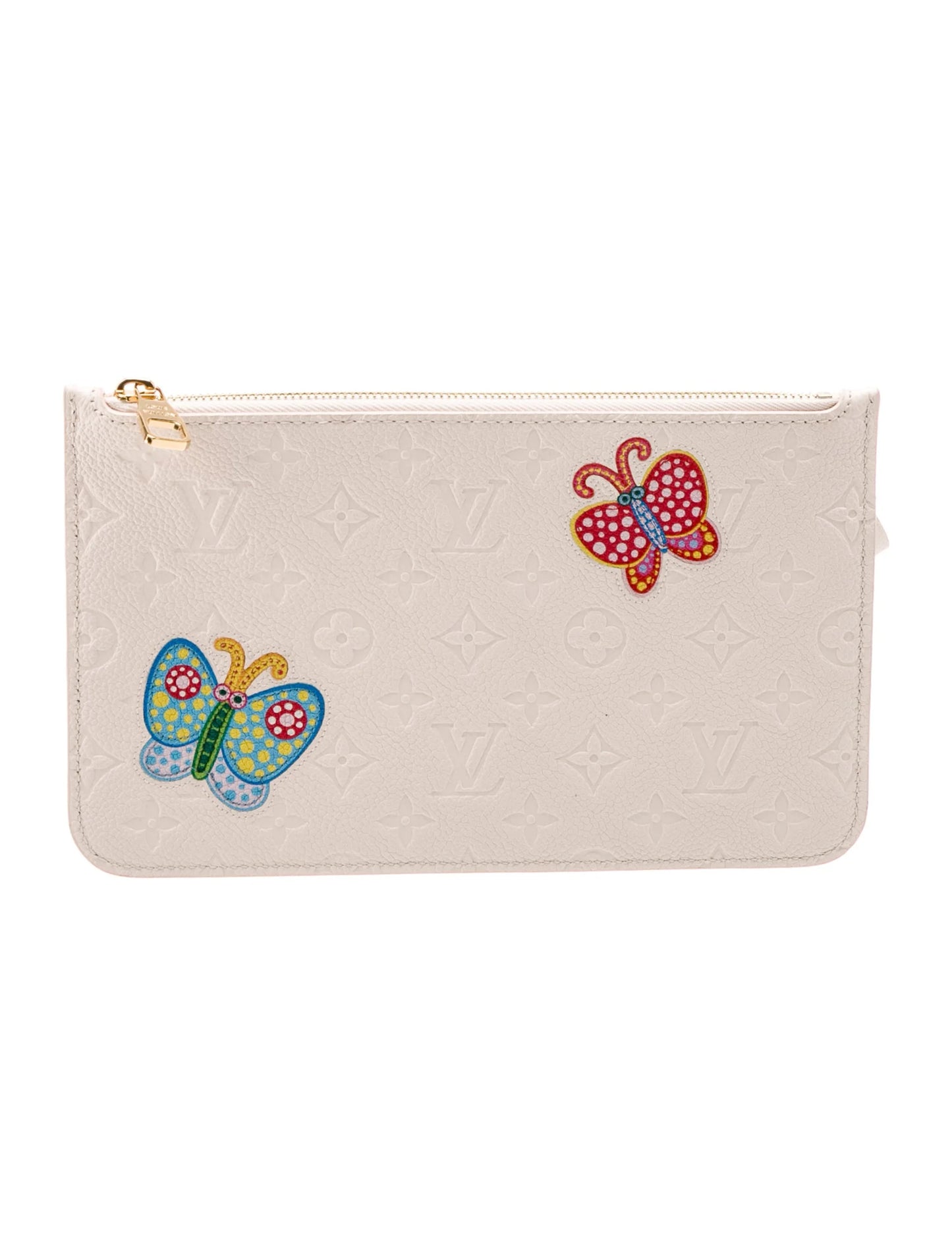 Louis Vuitton Yayoi Kasuma Multicolor Butterflies Dots Neverfull Pochette Pouch