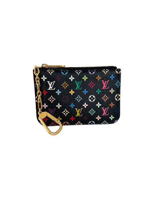 Louis Vuitton Multicolor Black Pochette Cles Coin Case Wallet