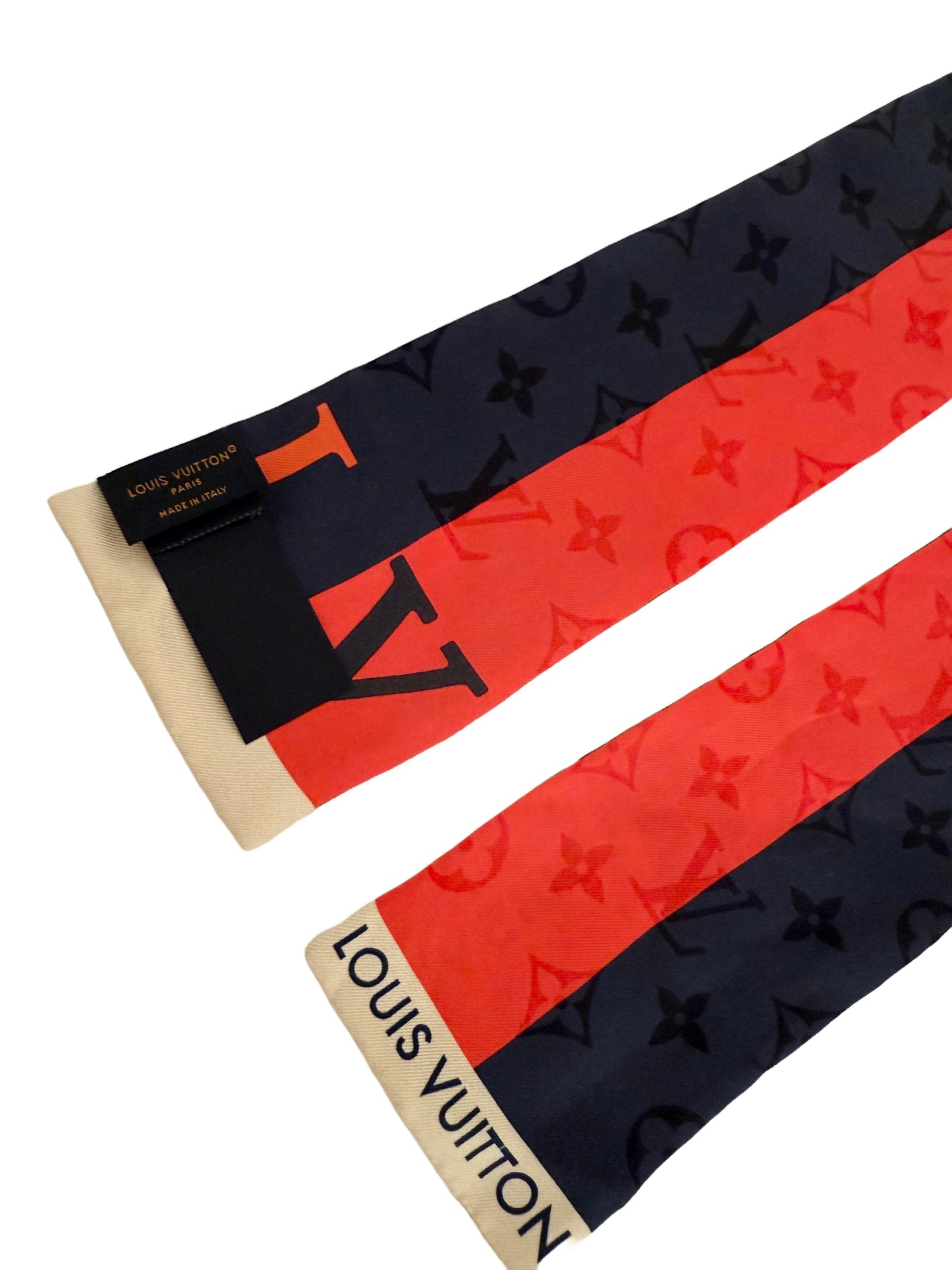 Louis Vuitton Flight Mode Bandeau Travel Hotel Stickers Bandeau Scarf Silk