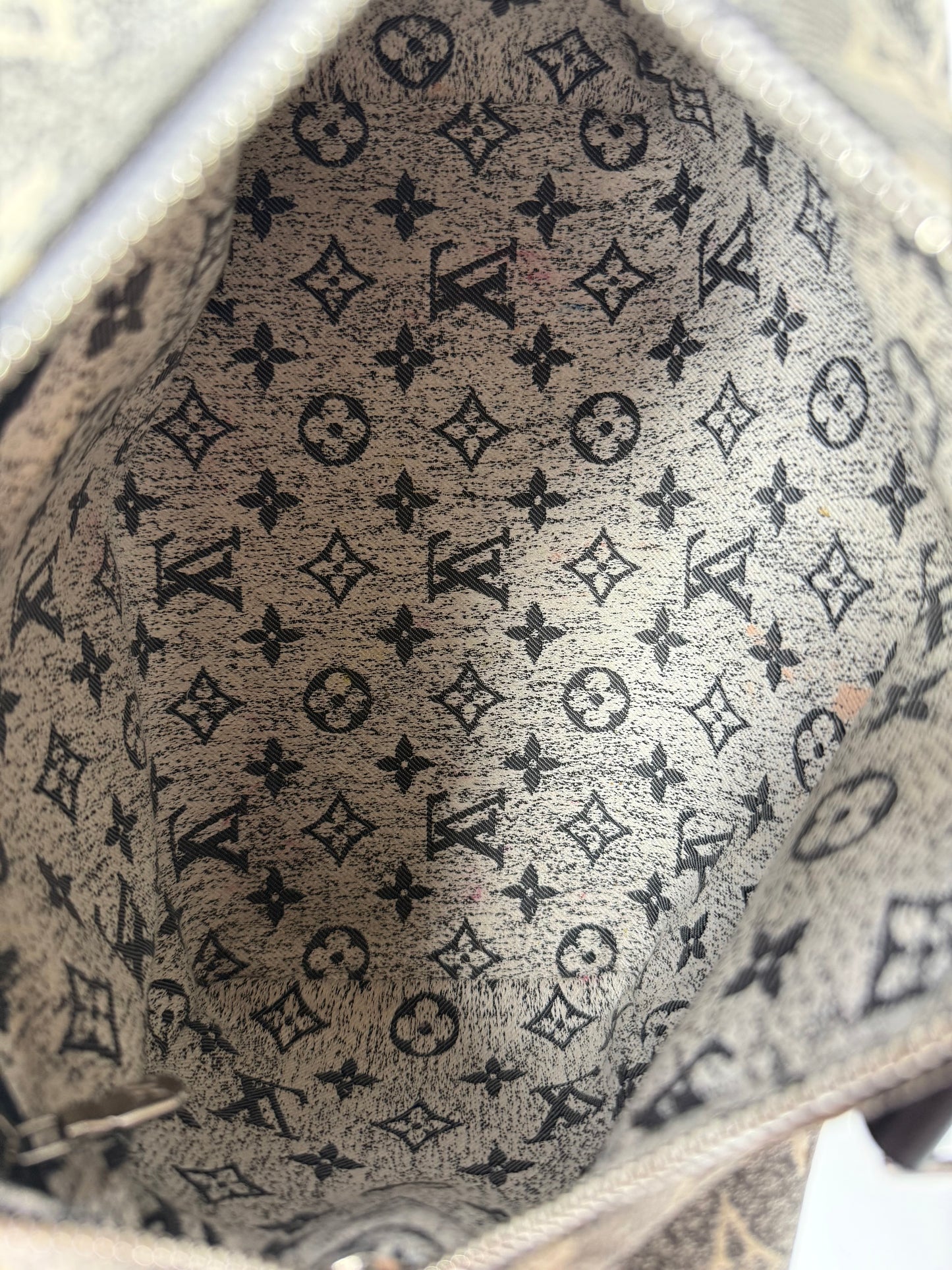 Louis Vuitton Speedy Bandouliere 25 Denim Grey Wash Black Silver