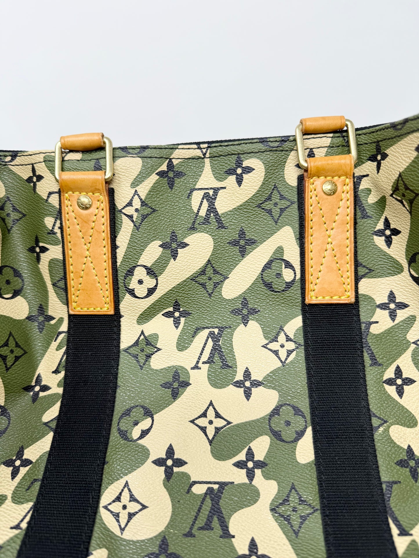 Louis Vuitton Takashi Murakami Monogramouflage Camo Keepall Bandouliere 55