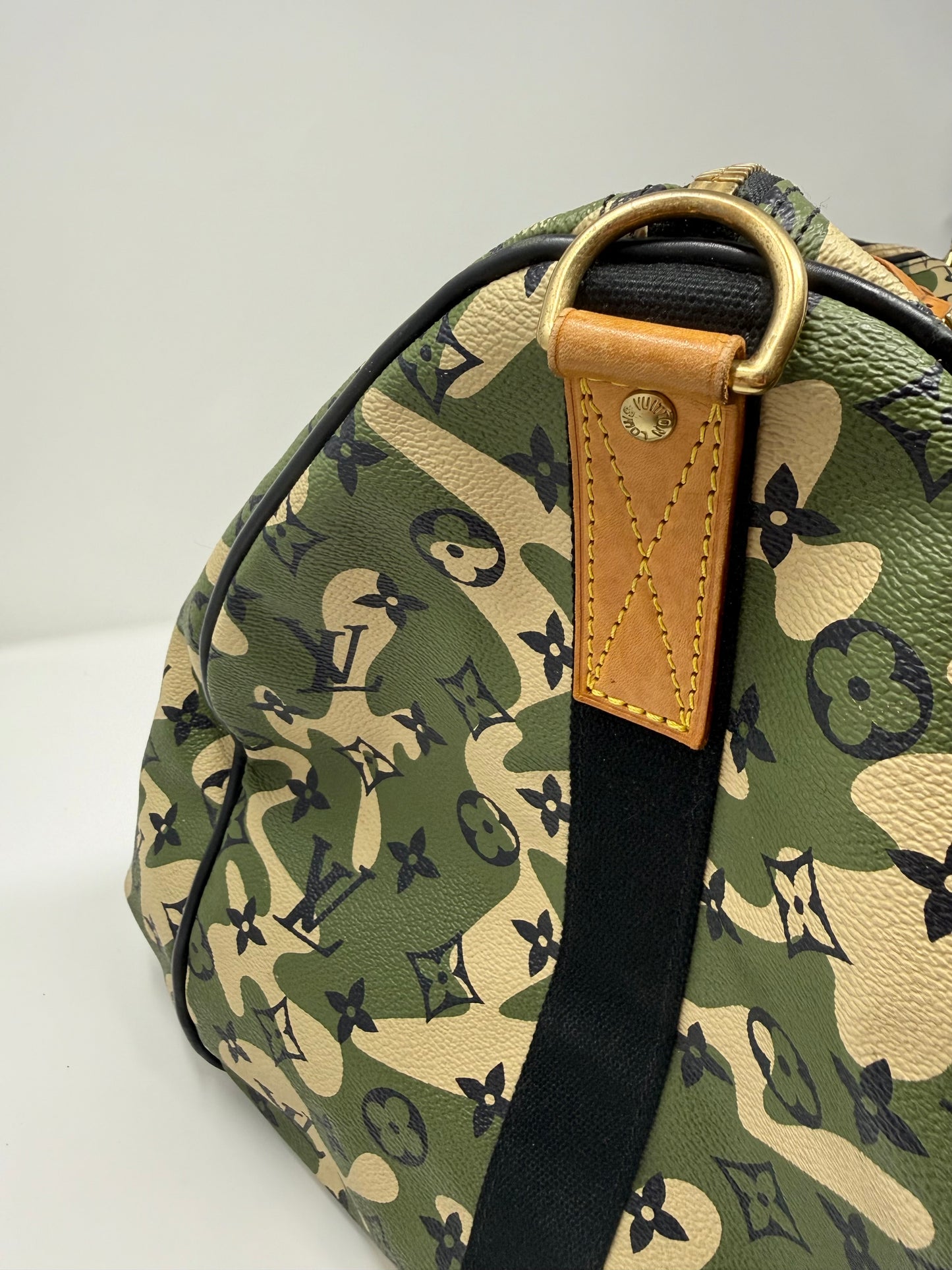 Louis Vuitton Takashi Murakami Monogramouflage Camo Keepall Bandouliere 55