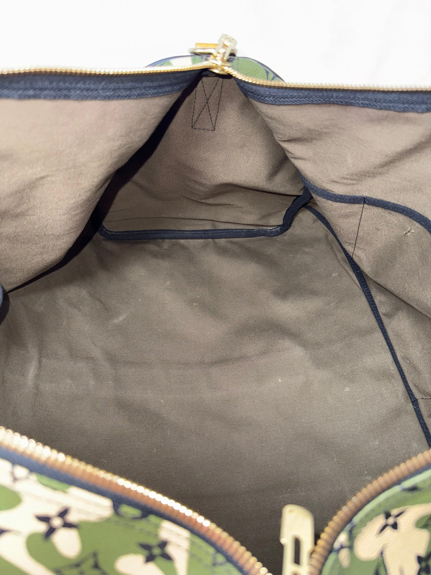Louis Vuitton Takashi Murakami Monogramouflage Camo Keepall Bandouliere 55