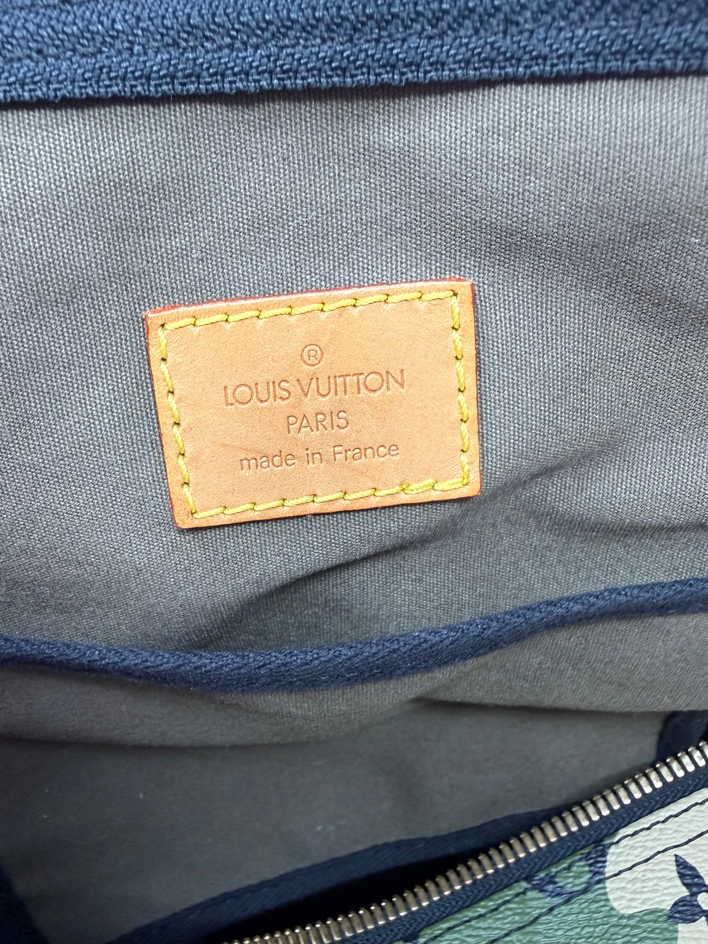 Louis Vuitton Takashi Murakami Monogramouflage Camo Keepall Bandouliere 55
