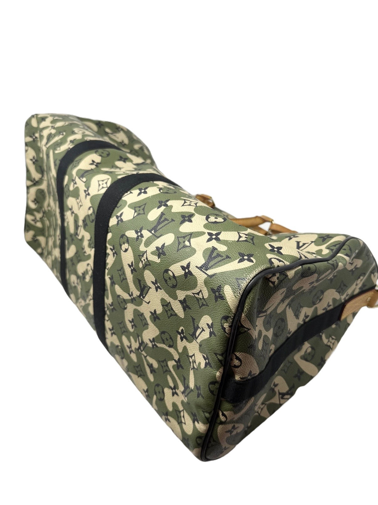 Louis Vuitton Takashi Murakami Monogramouflage Camo Keepall Bandouliere 55