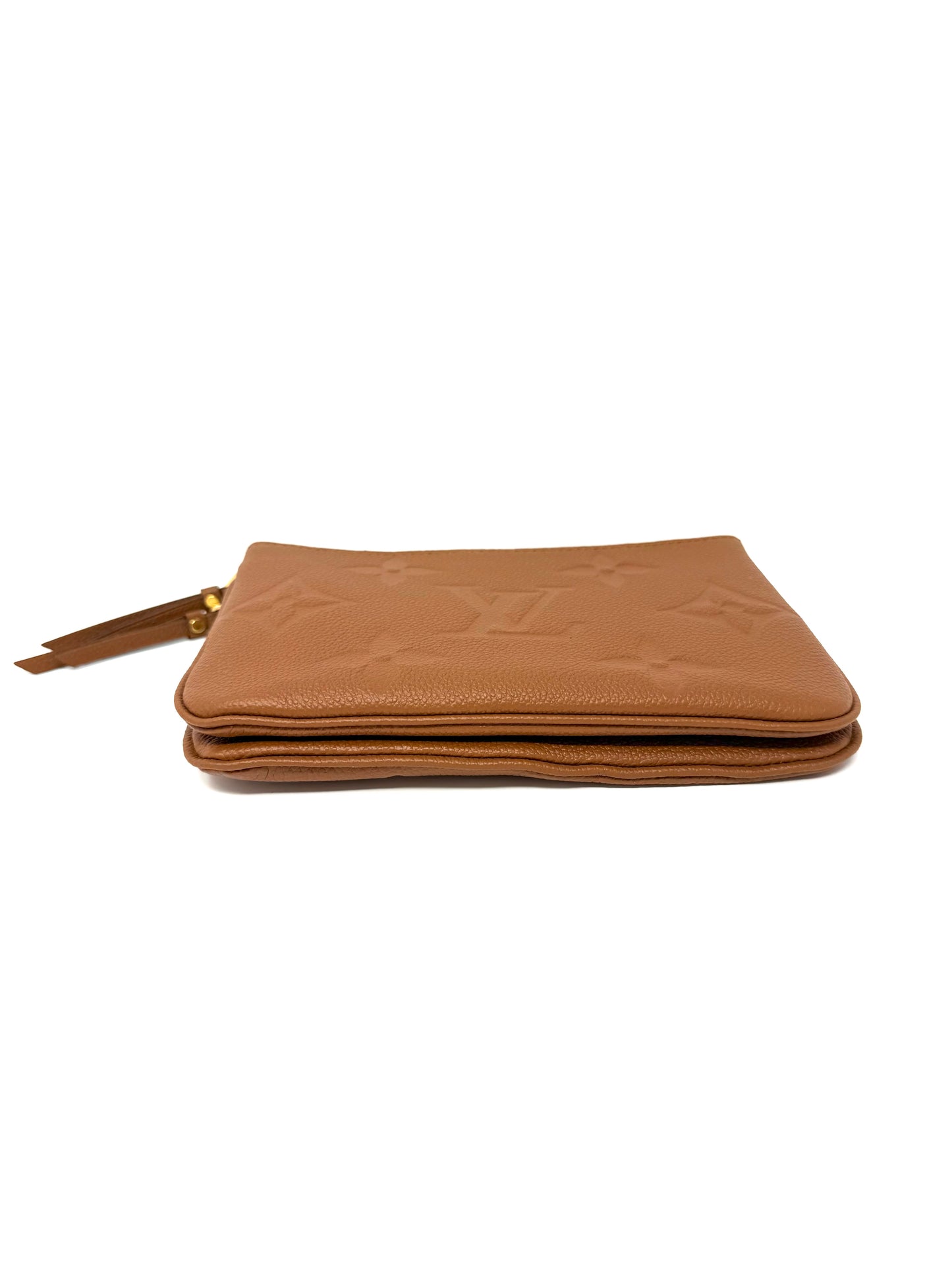 Louis Vuitton Double Zip Pochette Monogram Giant Cognac Crossbody
