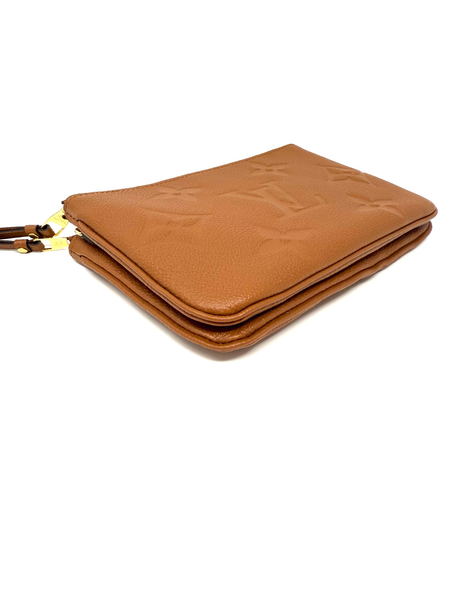 Louis Vuitton Double Zip Pochette Monogram Giant Cognac Crossbody