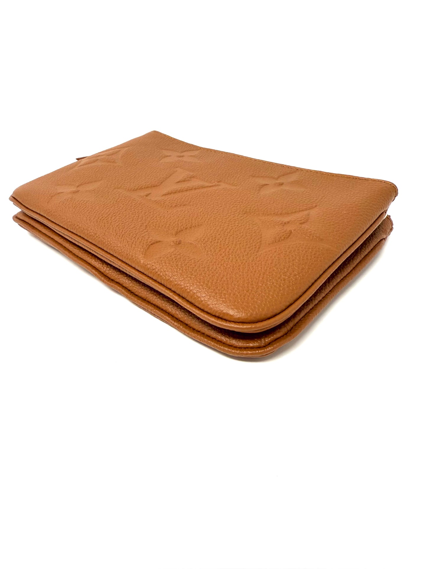 Louis Vuitton Double Zip Pochette Monogram Giant Cognac Crossbody