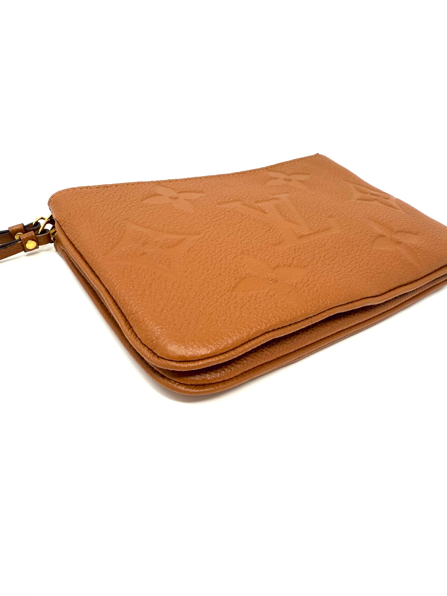 Louis Vuitton Double Zip Pochette Monogram Giant Cognac Crossbody