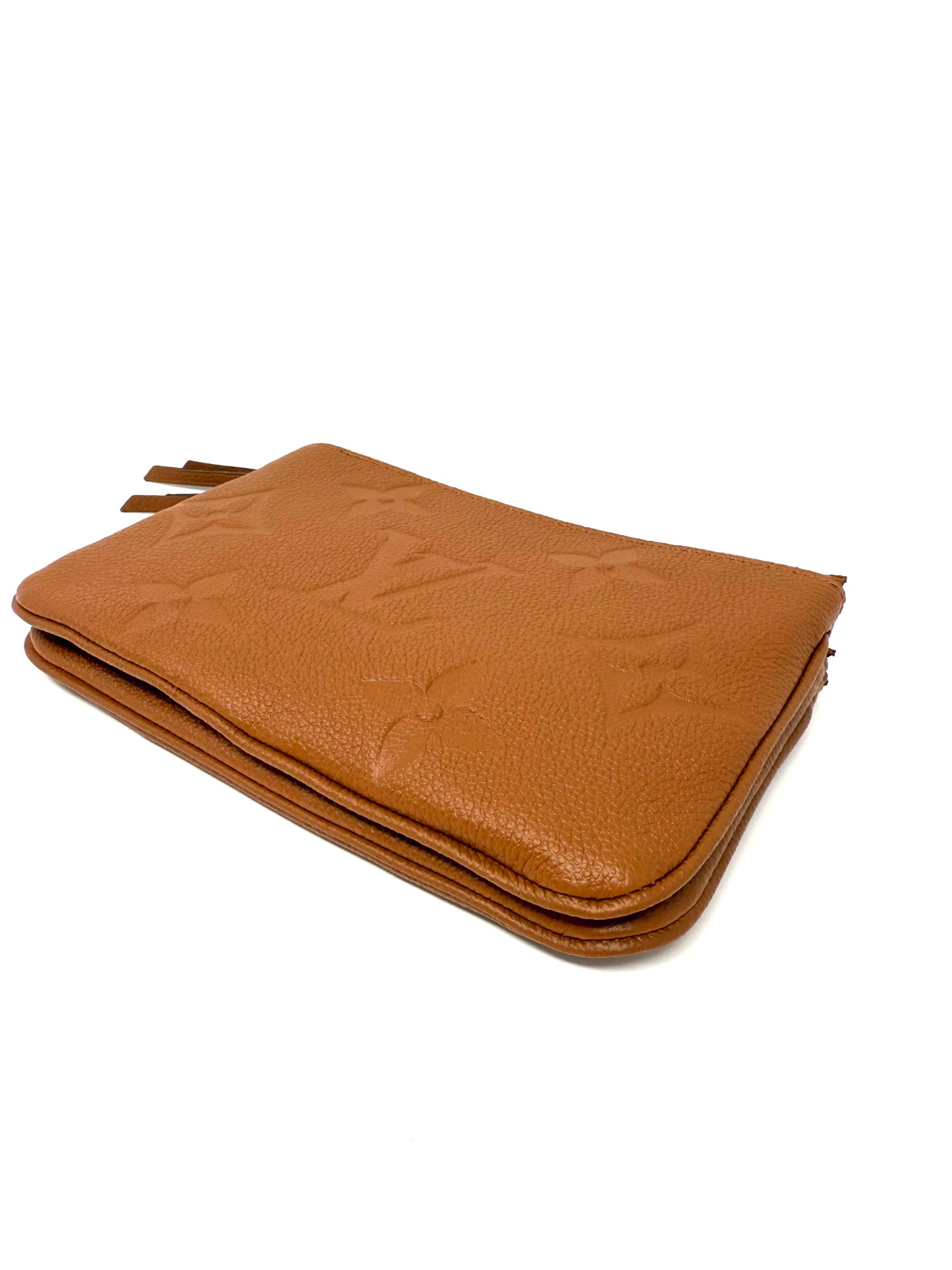 Louis Vuitton Double Zip Pochette Monogram Giant Cognac Crossbody