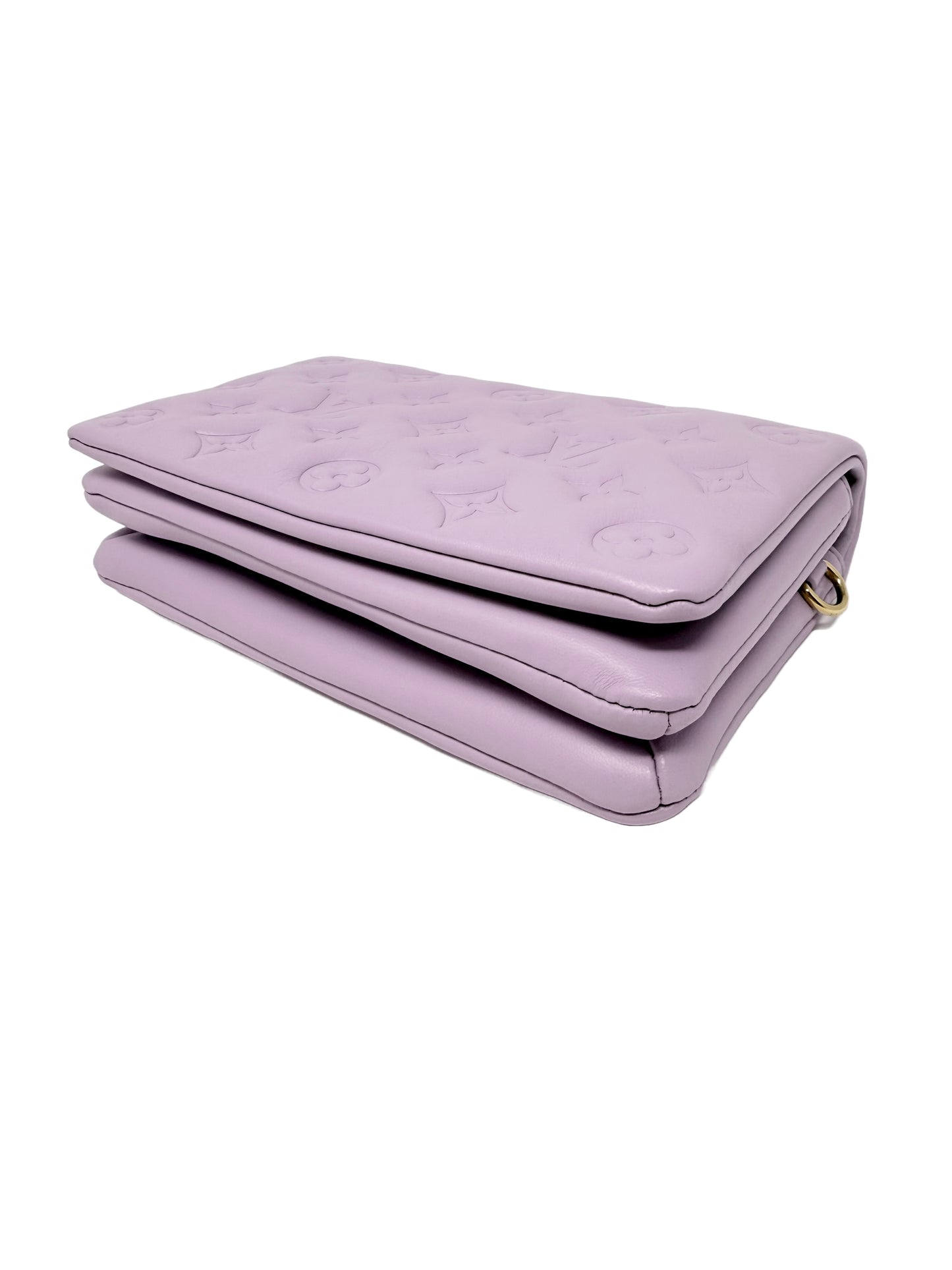 Louis Vuitton Pochette Coussin Embossed Lilac Lavender Purple