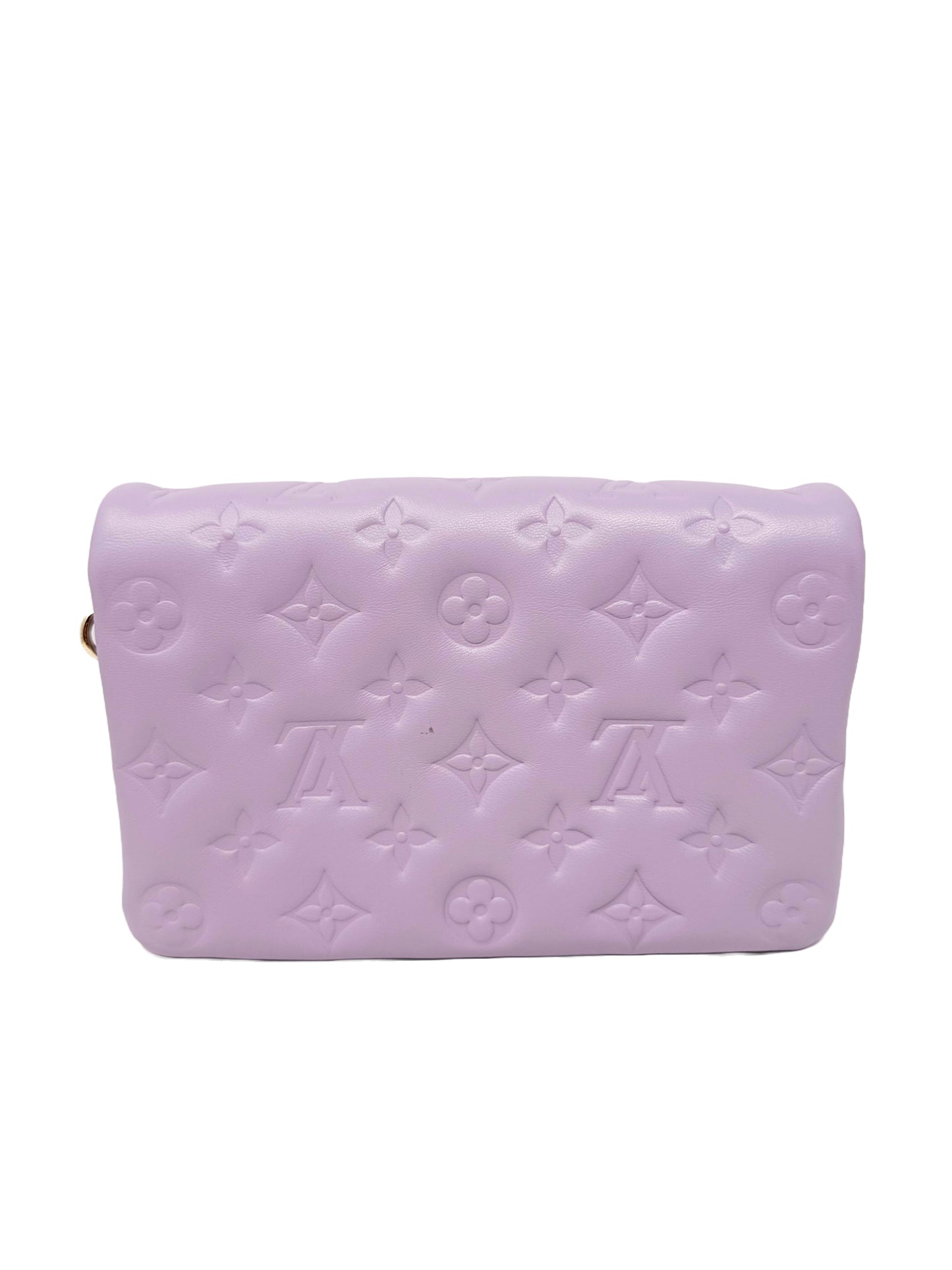 Louis Vuitton Pochette Coussin Embossed Lilac Lavender Purple