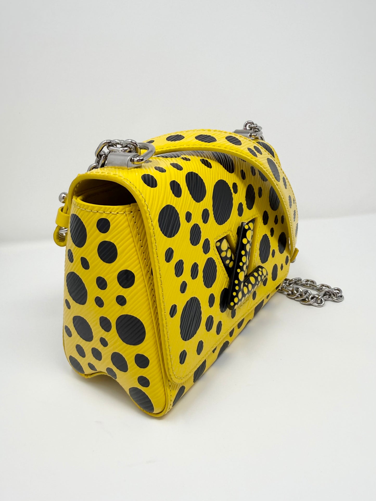 Louis Vuitton Yayoi Kusama Epi Twist PM Yellow Black Infinity Dots