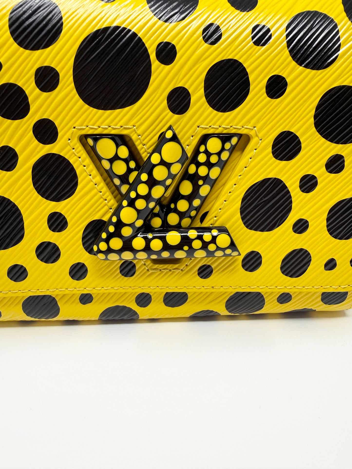 Louis Vuitton Yayoi Kusama Epi Twist PM Yellow Black Infinity Dots