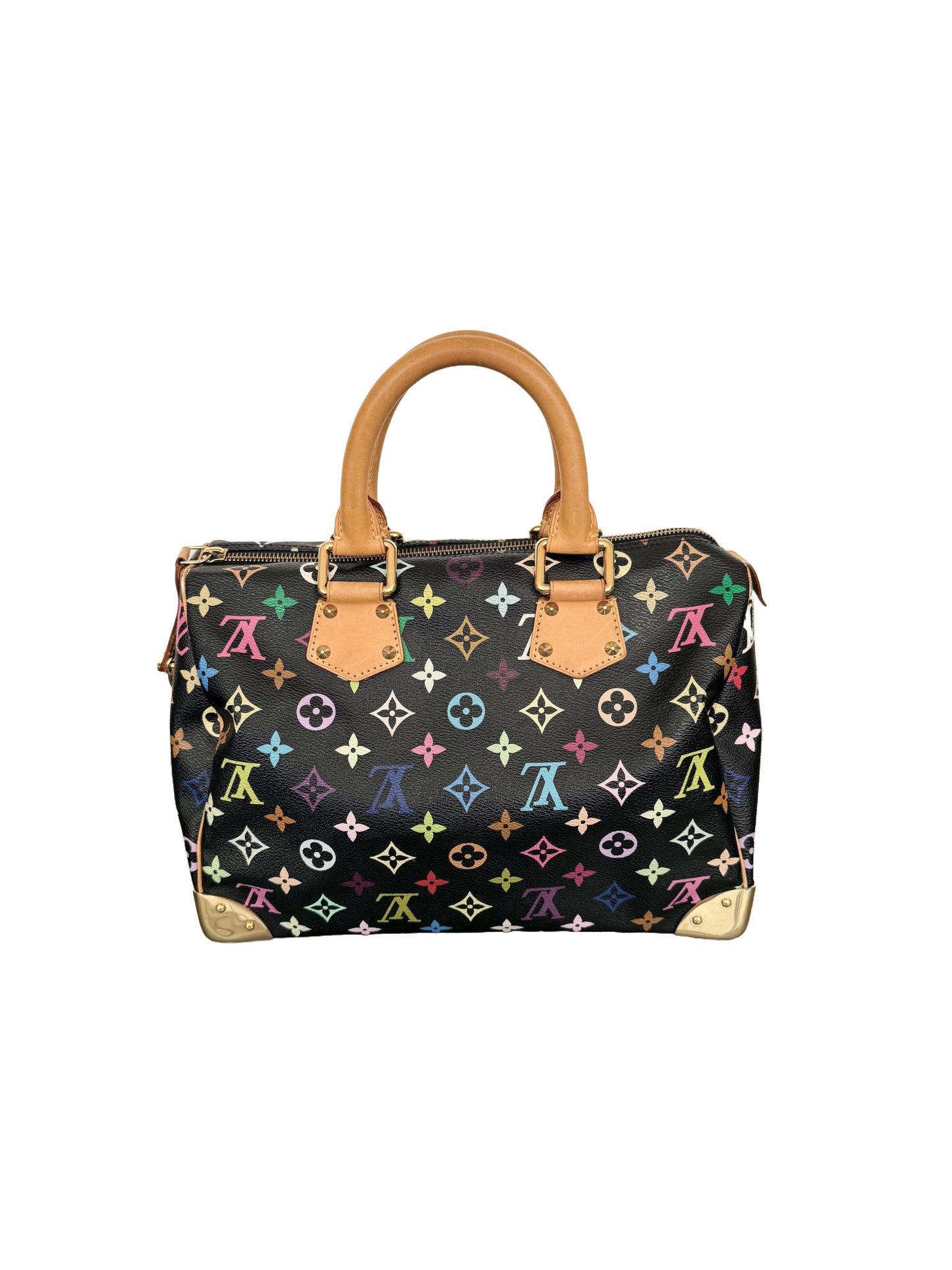 Louis Vuitton Takashi Murakami Multicolor Speedy 30 Monogram Black