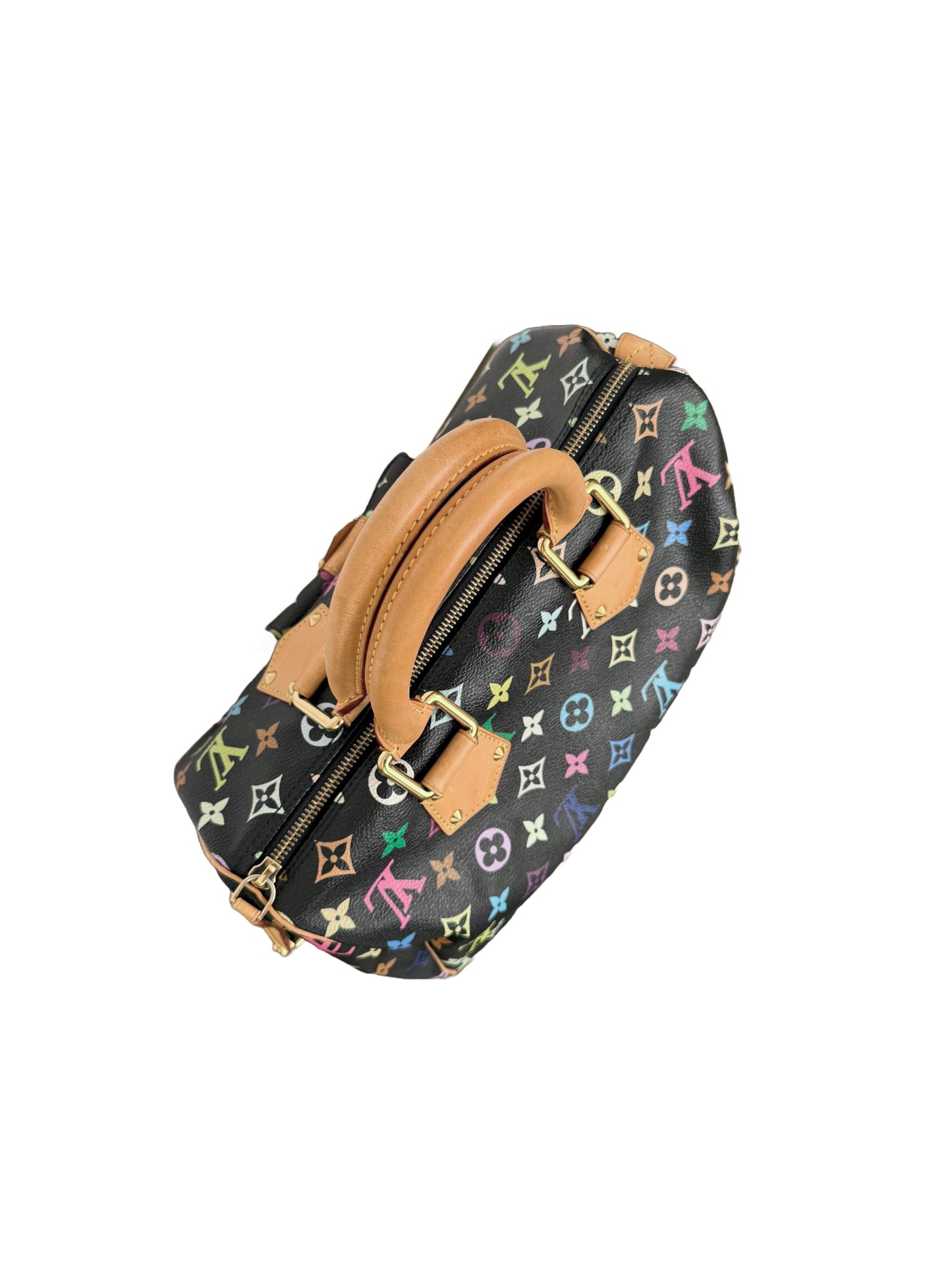 Louis Vuitton Takashi Murakami Multicolor Speedy 30 Monogram Black