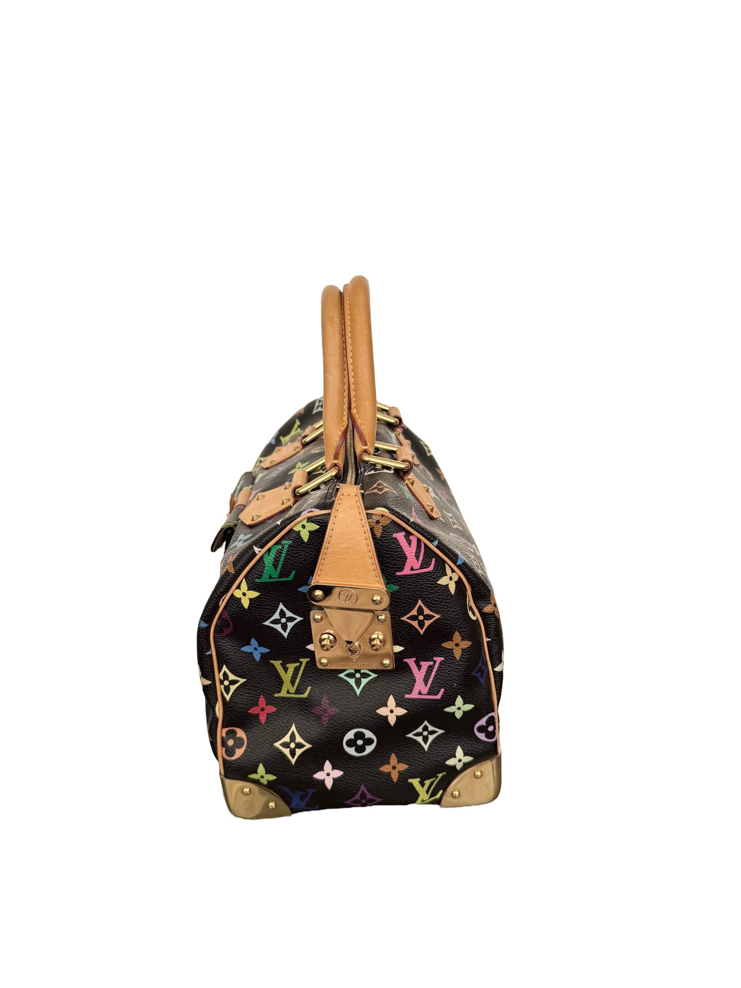 Louis Vuitton Takashi Murakami Multicolor Speedy 30 Monogram Black