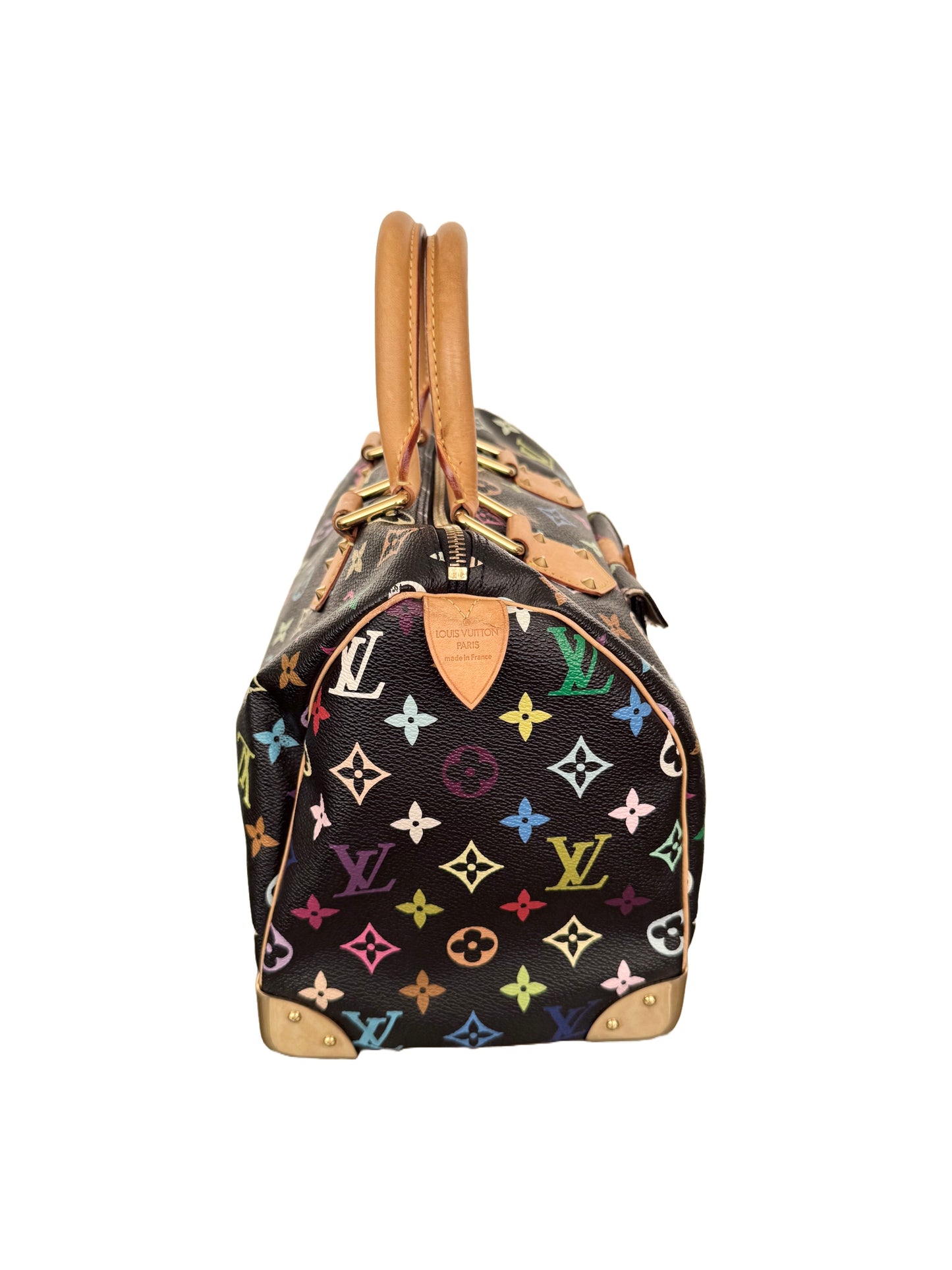 Louis Vuitton Takashi Murakami Multicolor Speedy 30 Monogram Black