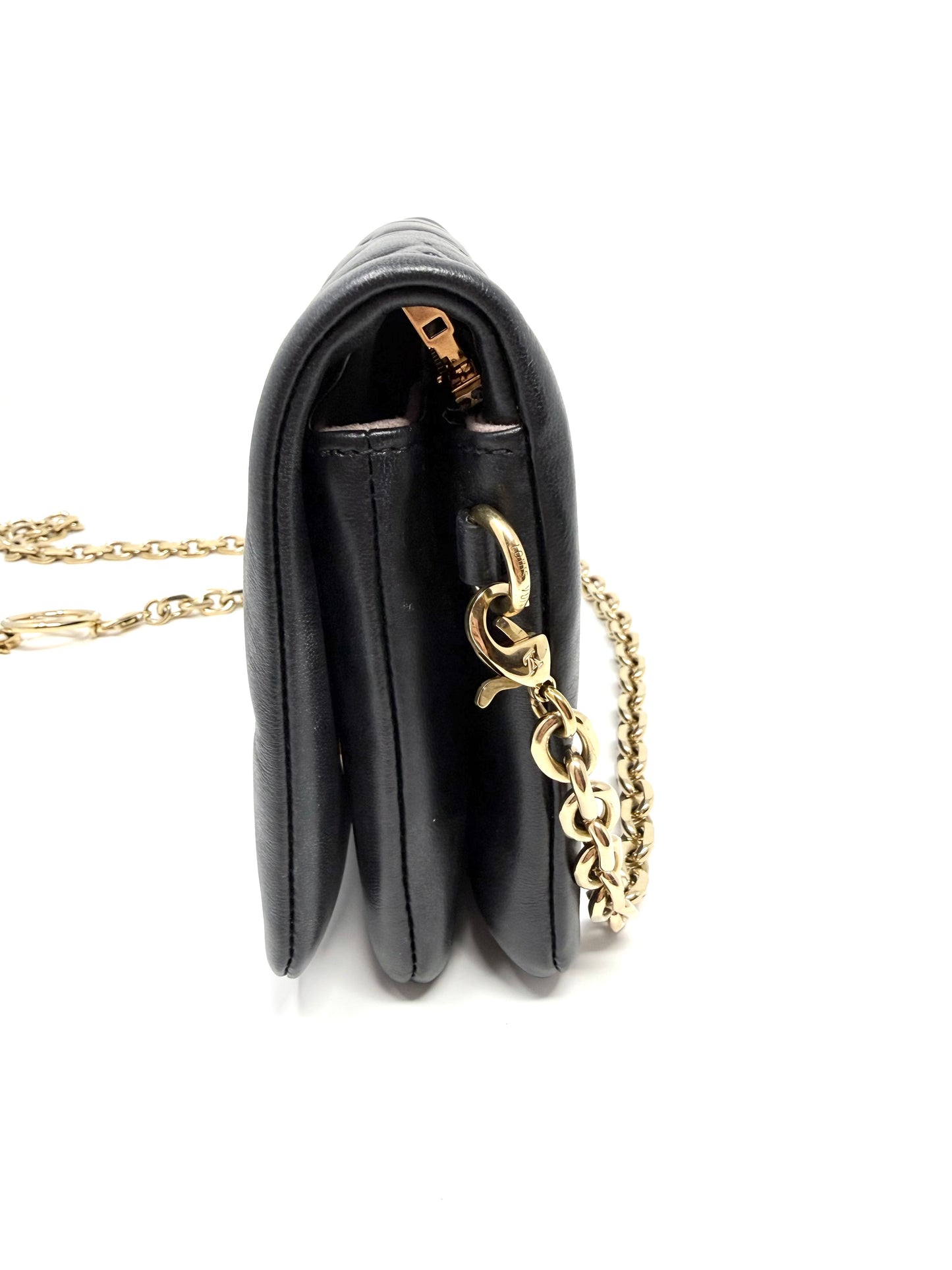 Louis Vuitton Pochette Coussin Monogram Embossed Black
