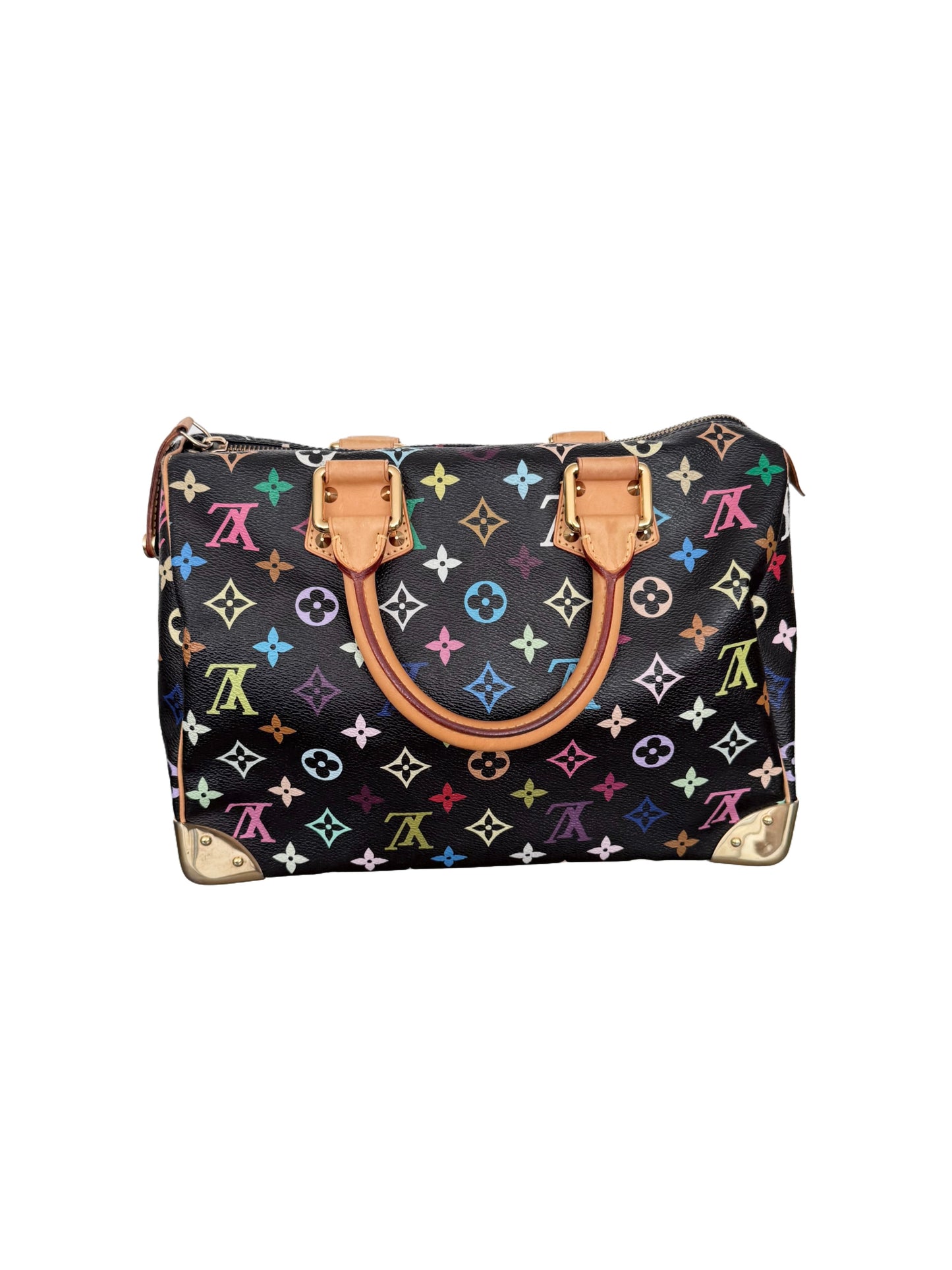 Louis Vuitton Takashi Murakami Multicolor Speedy 30 Monogram Black